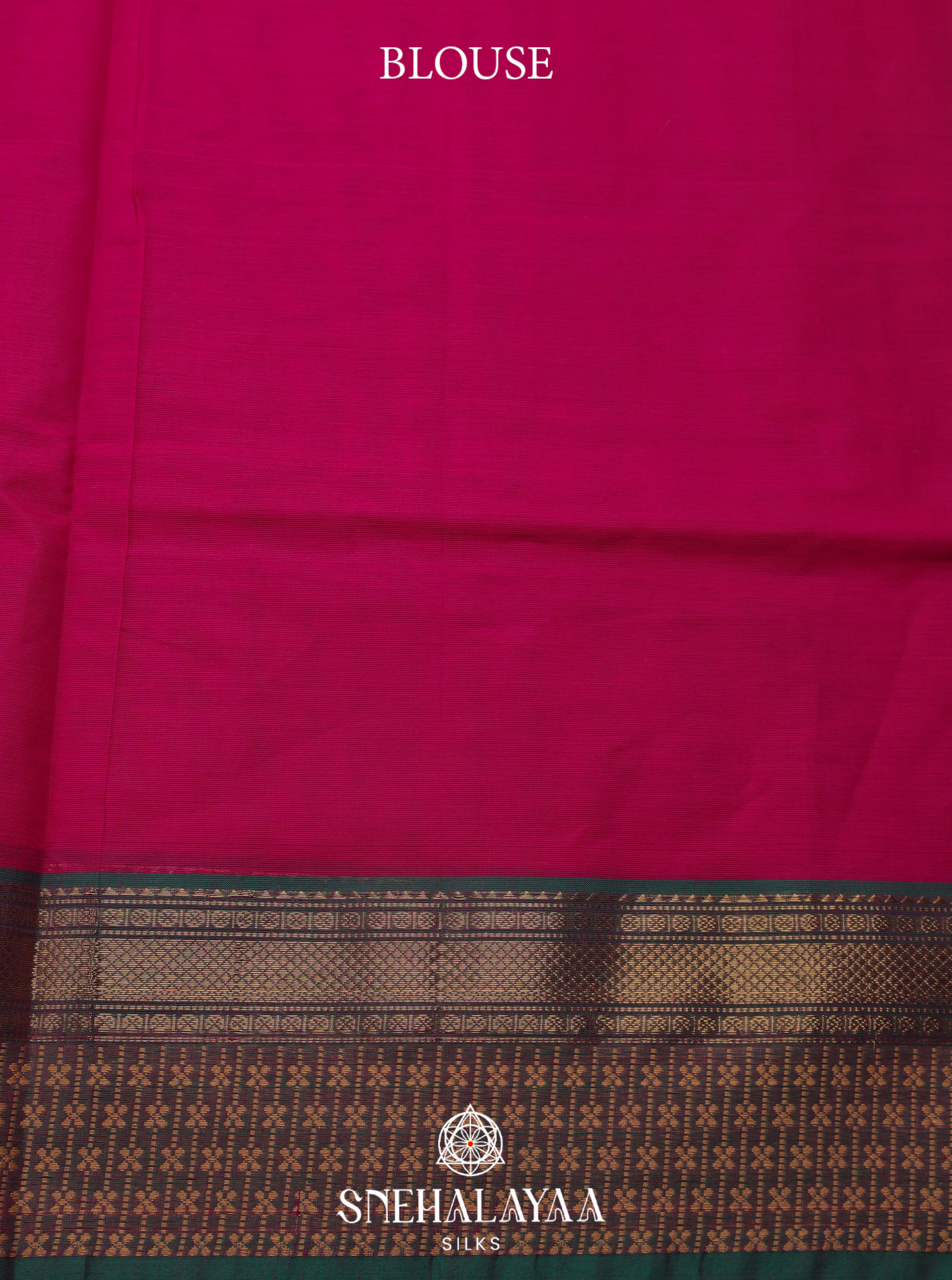 Pink Kanchi Cotton Saree