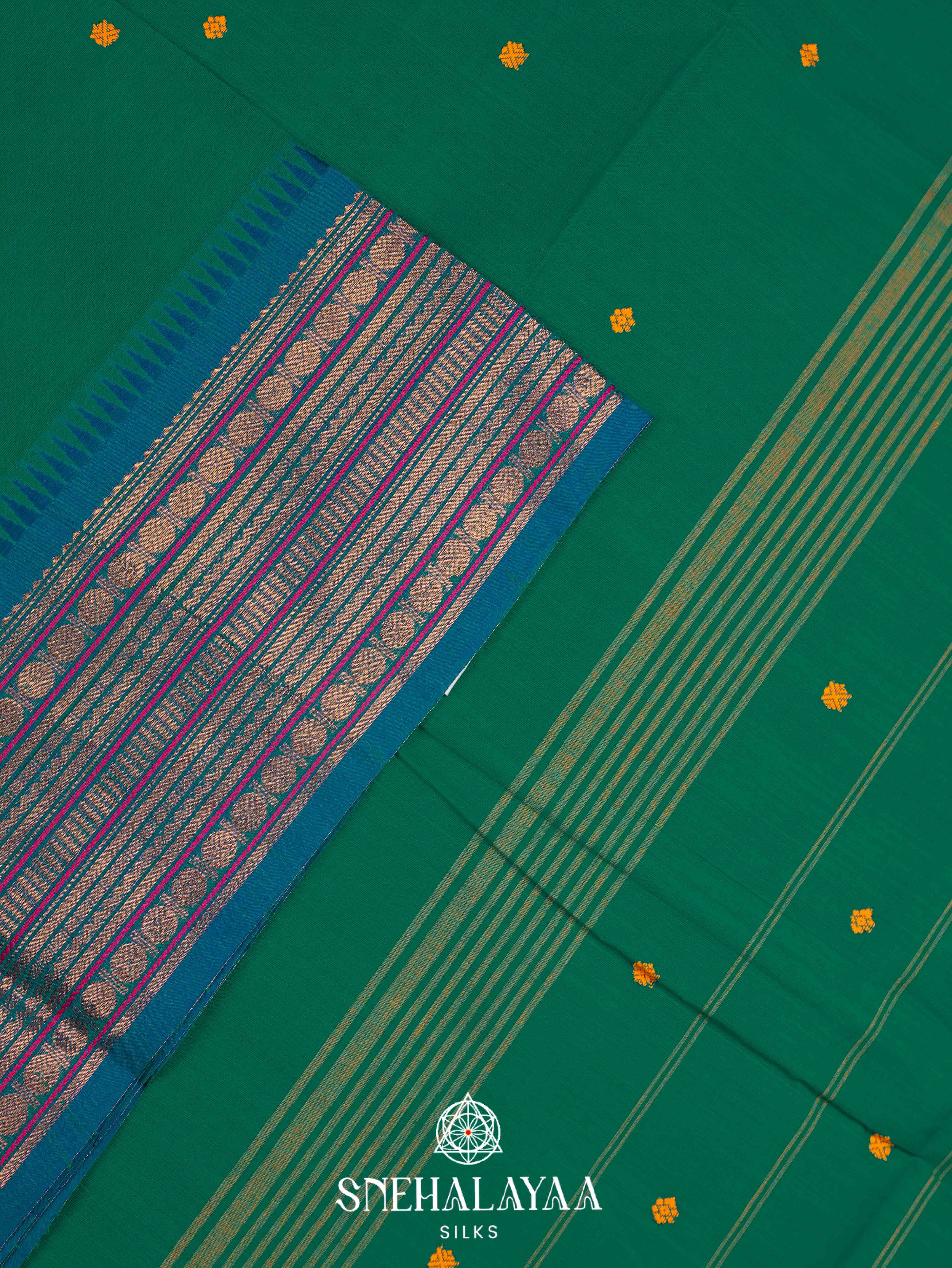 Green Kanchi Cotton Saree
