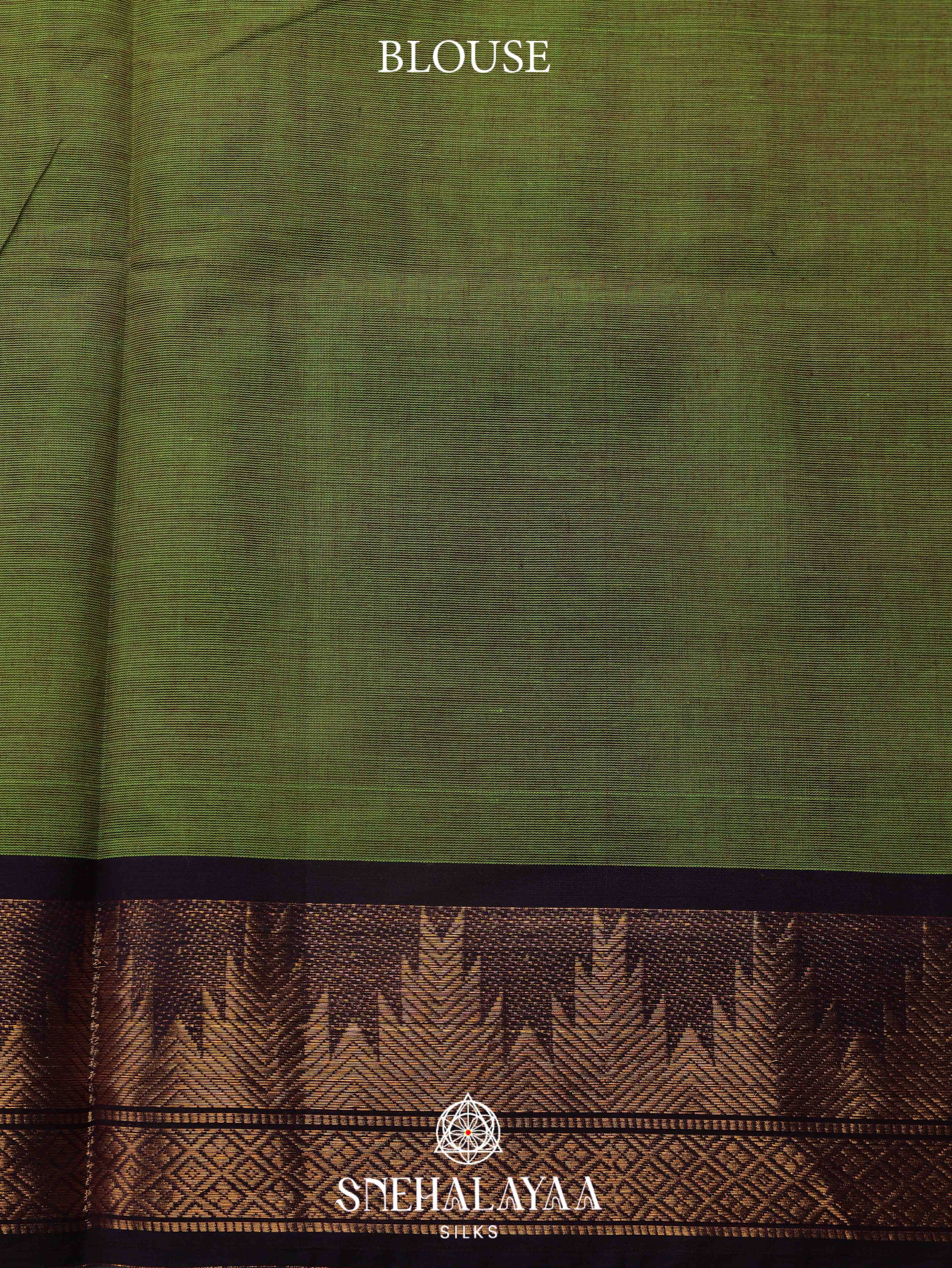 Olive Green Kanchi Cotton Saree