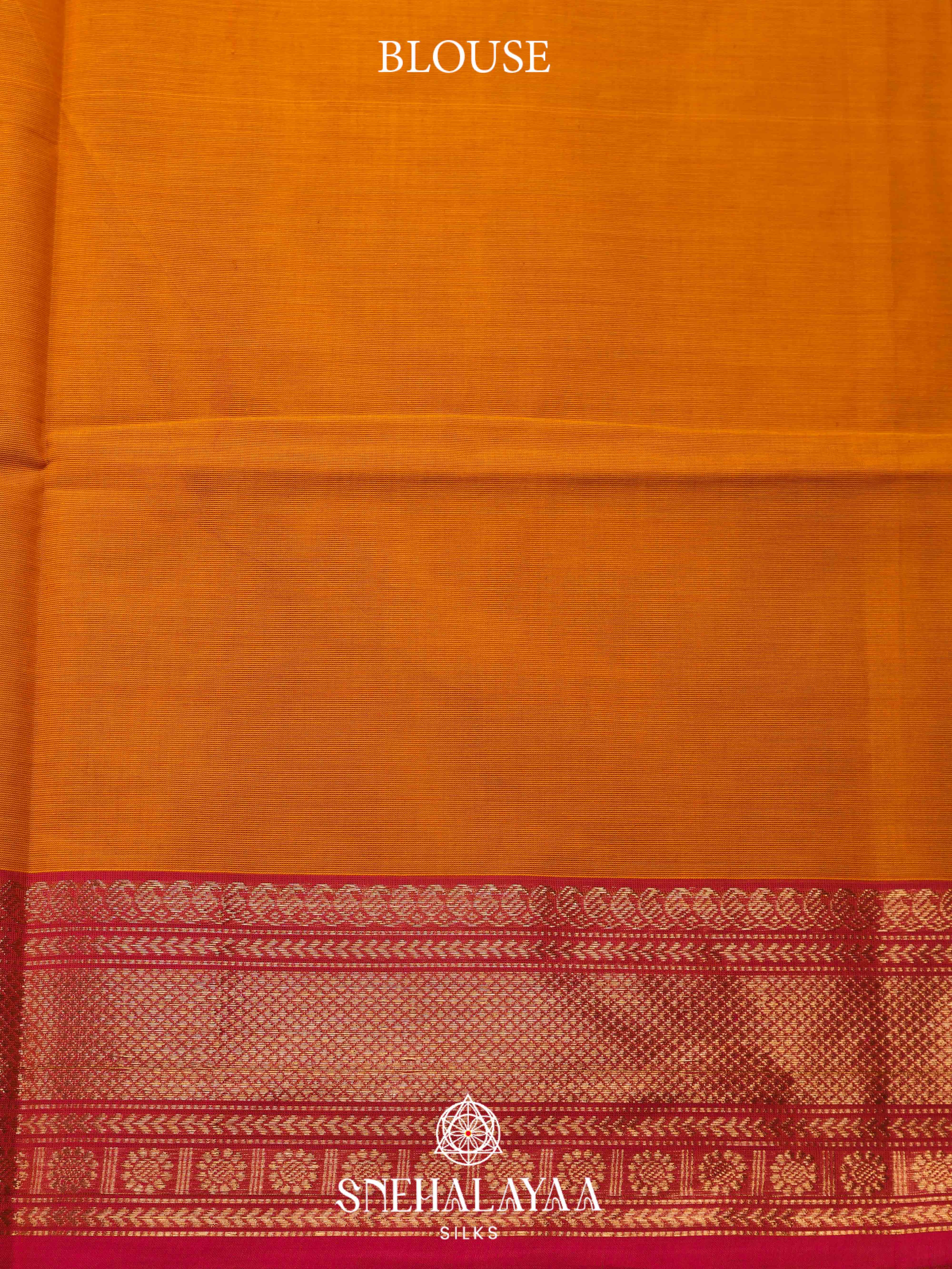 Mustard Yellow Kanchi Cotton Saree