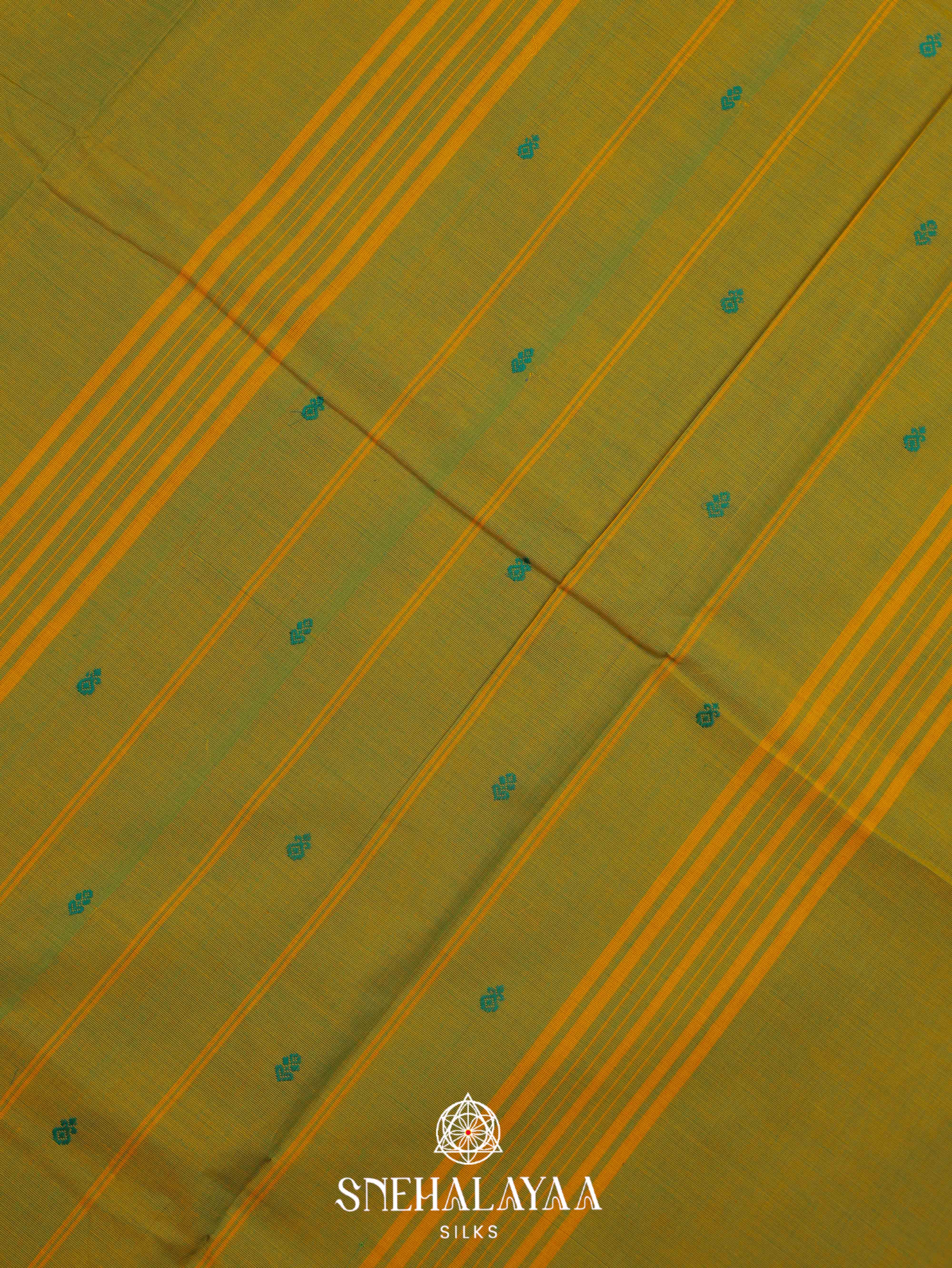 Mehendi Green Kanchi Cotton Saree