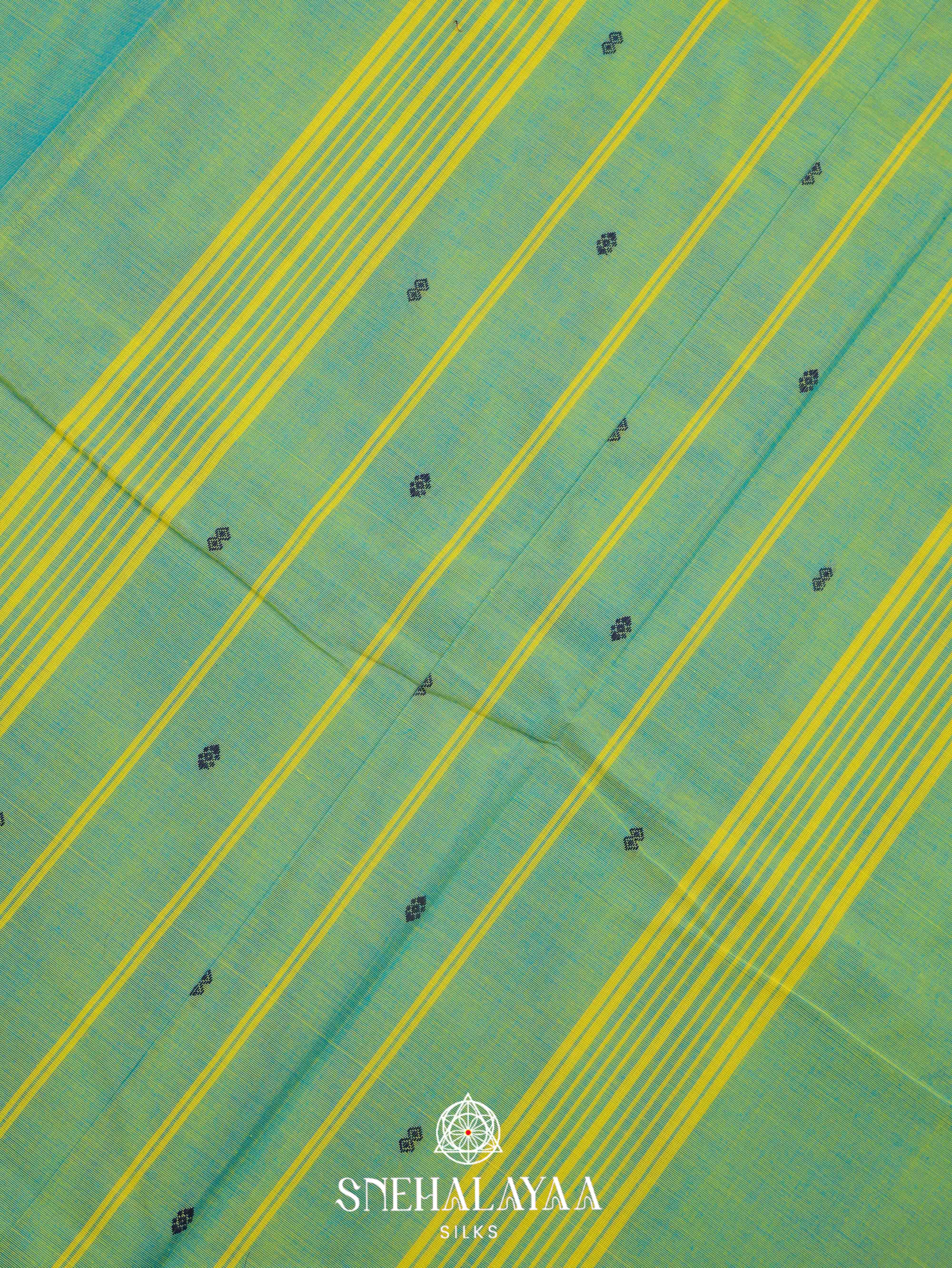 Pista Green Kanchi Cotton Saree