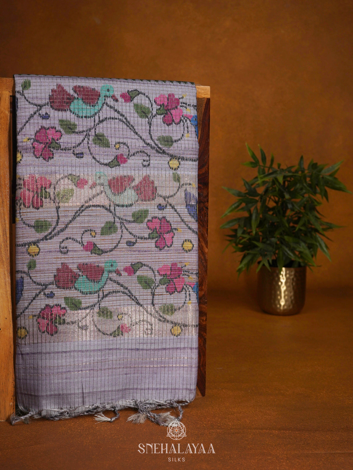 Green Tussar Saree