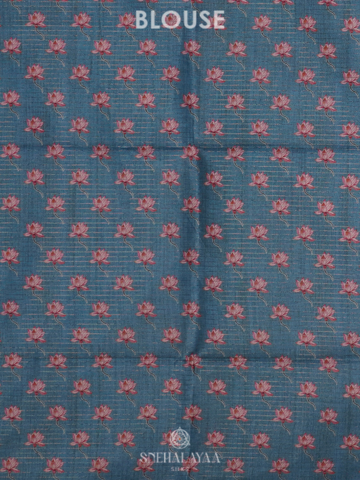 Blue Tussar Saree