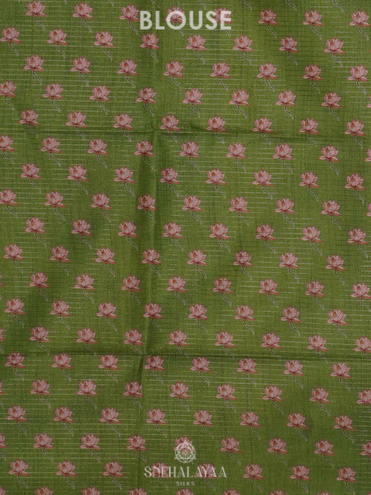 Lime Green Tussar Saree