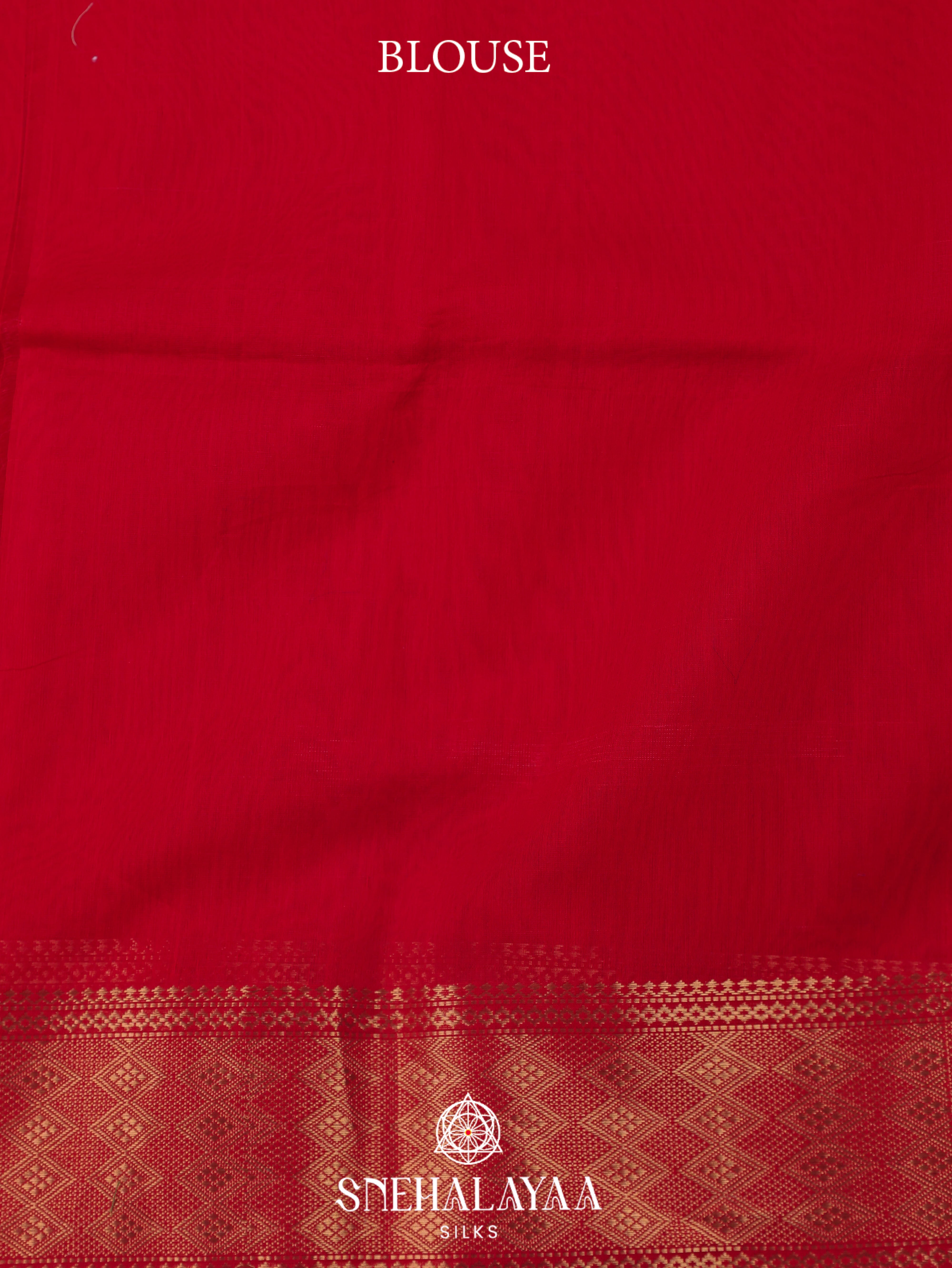 Red Maheshwari Silk Cotton Saree
