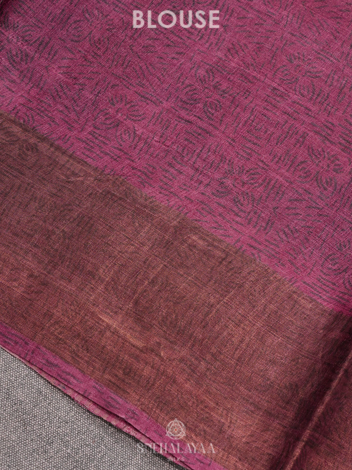 Beige Tussar Saree