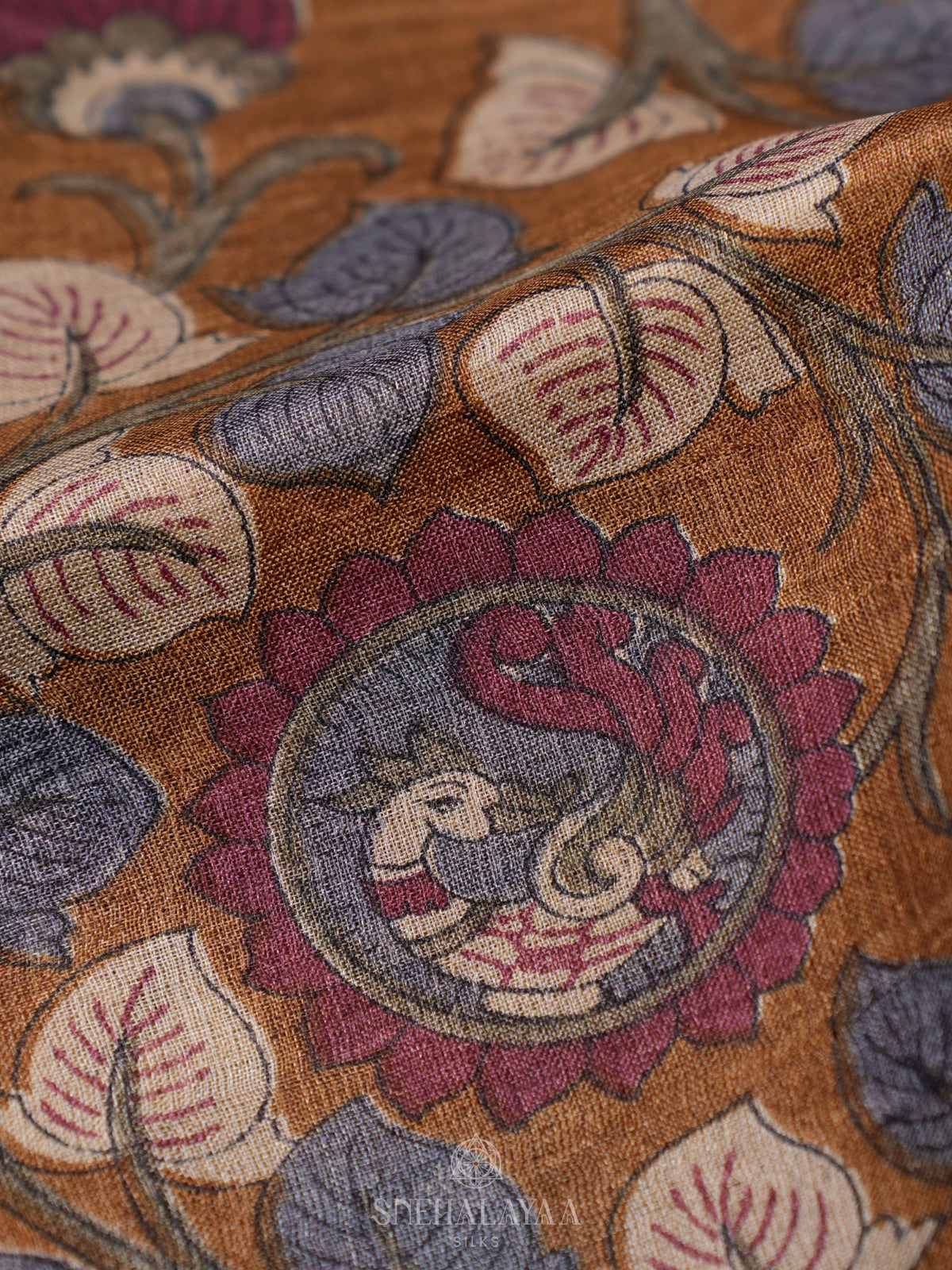 Brown Tussar Saree