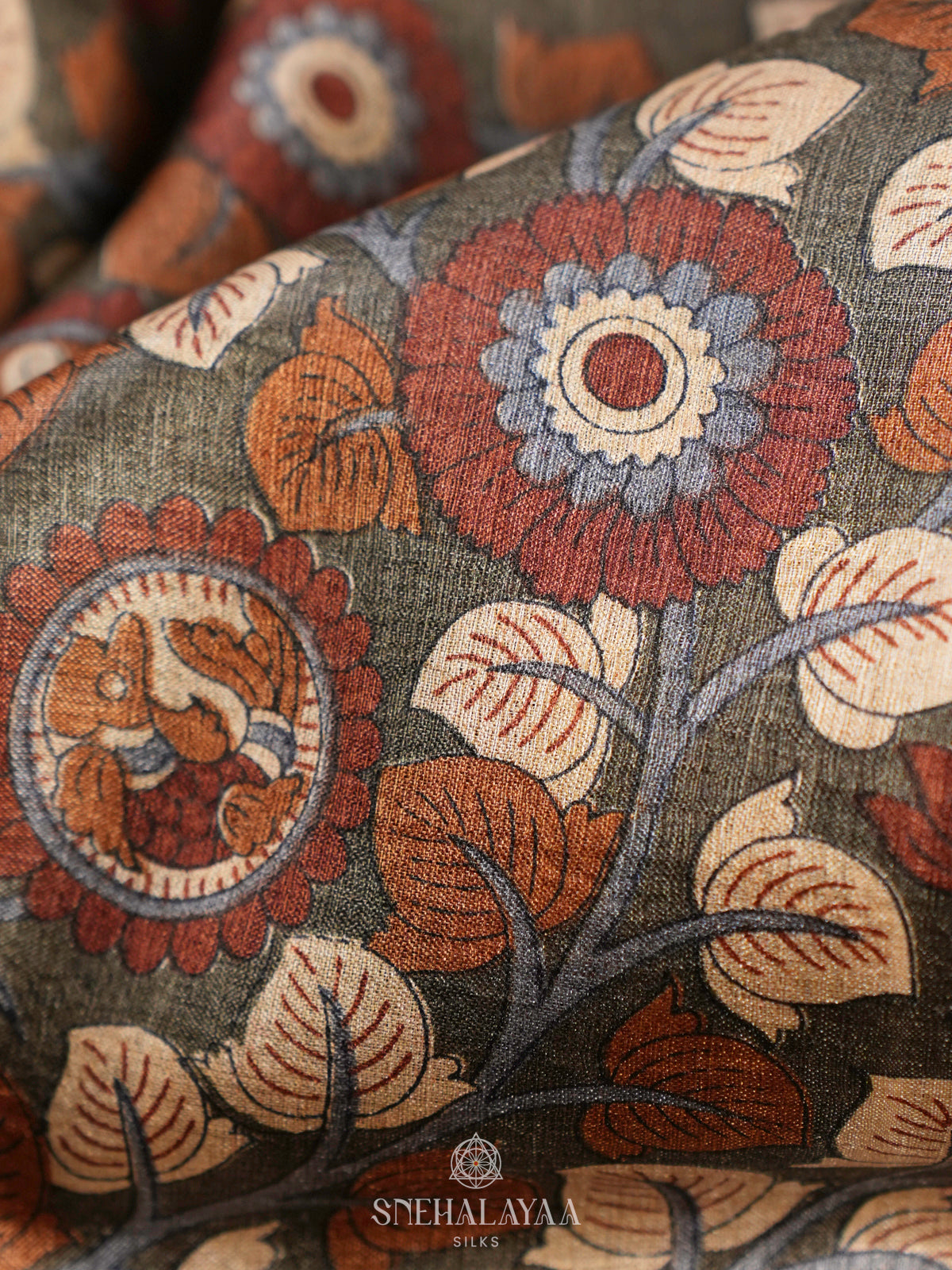 Brown Tussar Saree