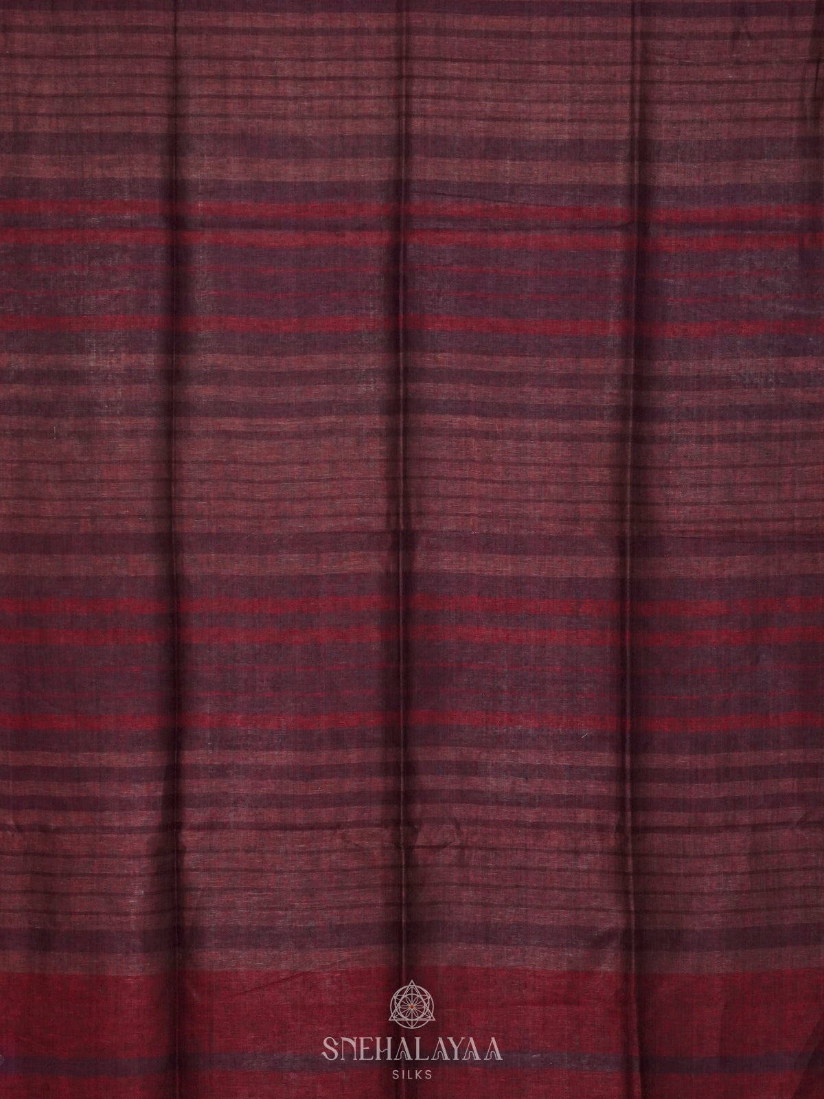 Brown Linen Saree