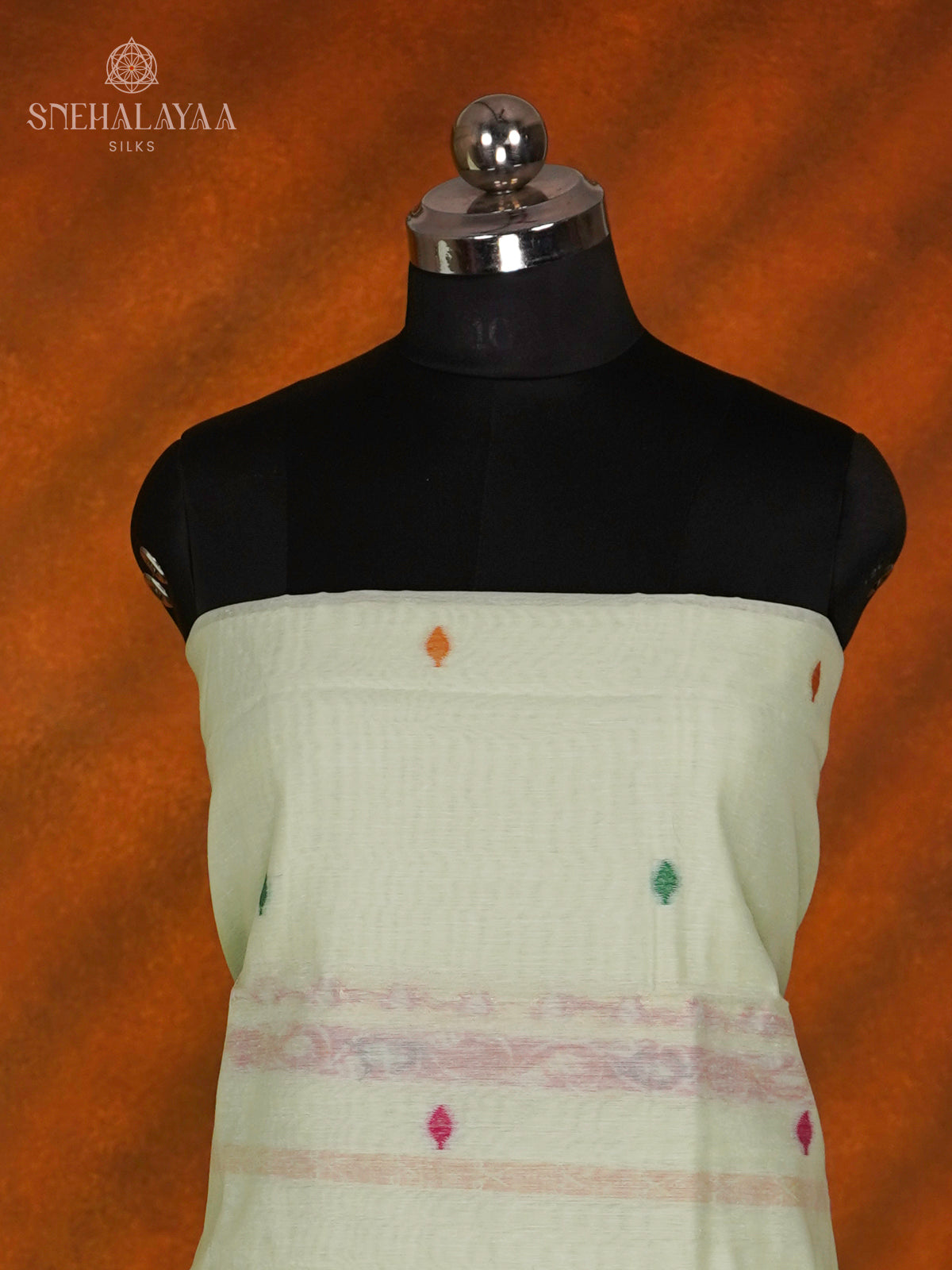 Pale Green Munga Cotton 3-Piece Salwar Suit Material
