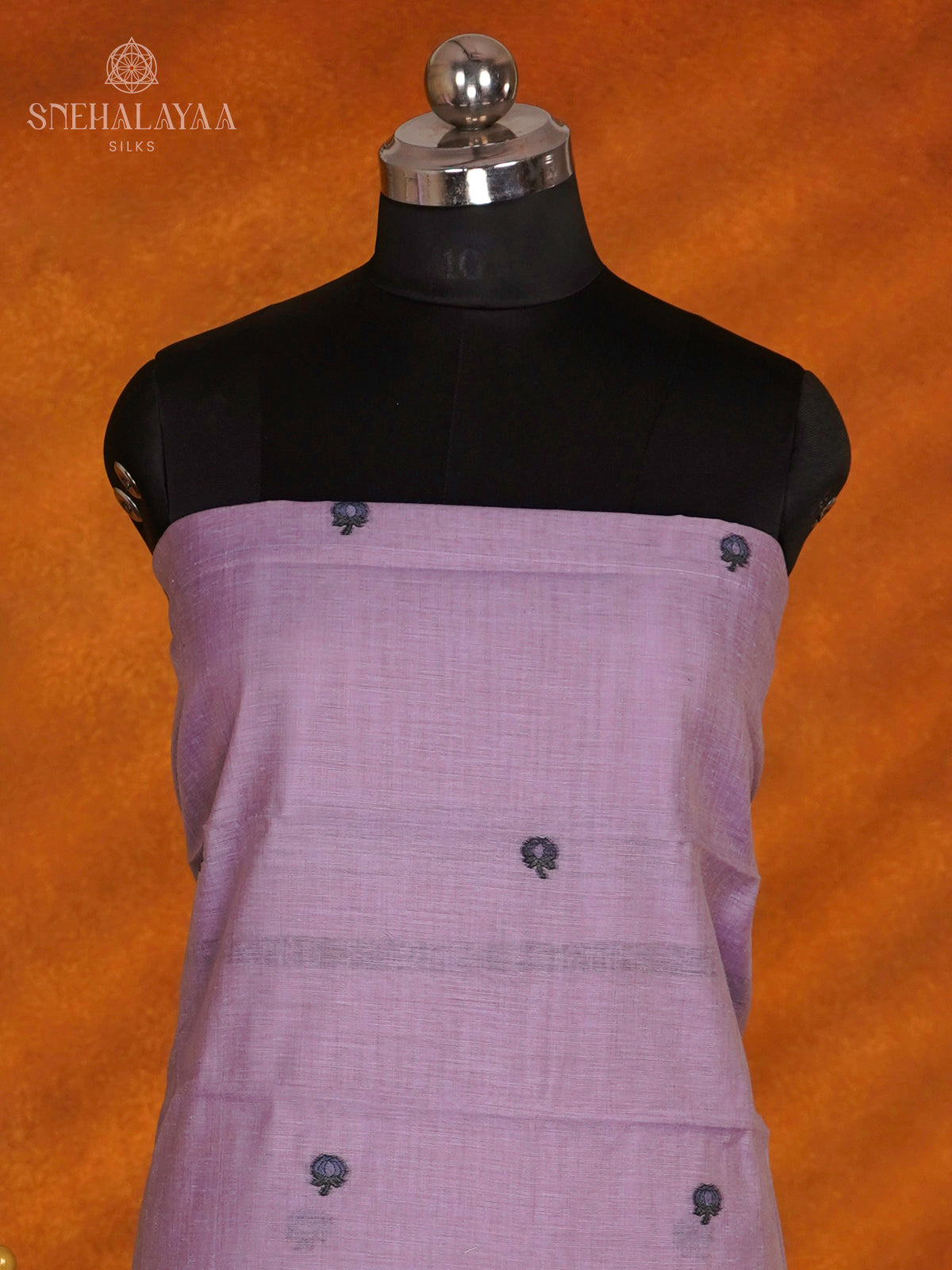 Purple Munga Cotton 3-Piece Salwar Suit Material