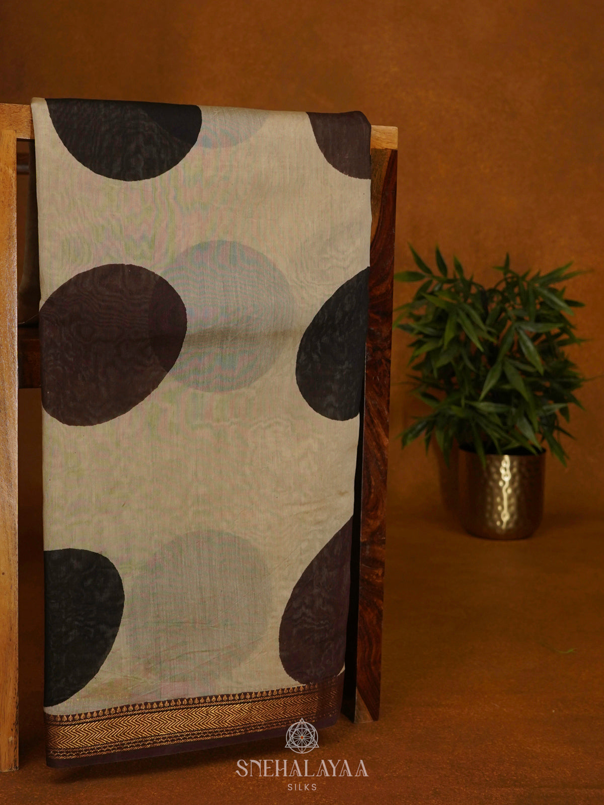 Off White Chanderi Saree
