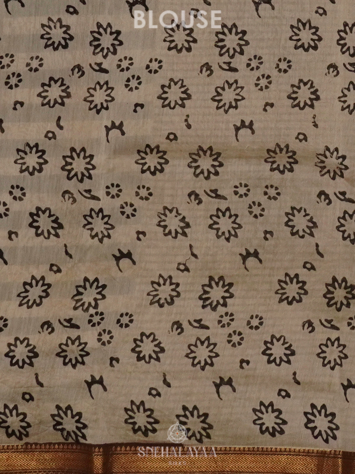 Off White Chanderi Saree