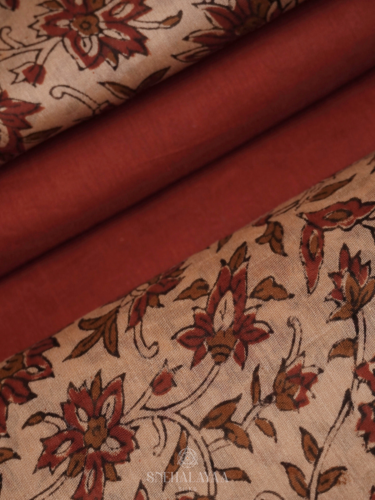 Maroon Chanderi Saree