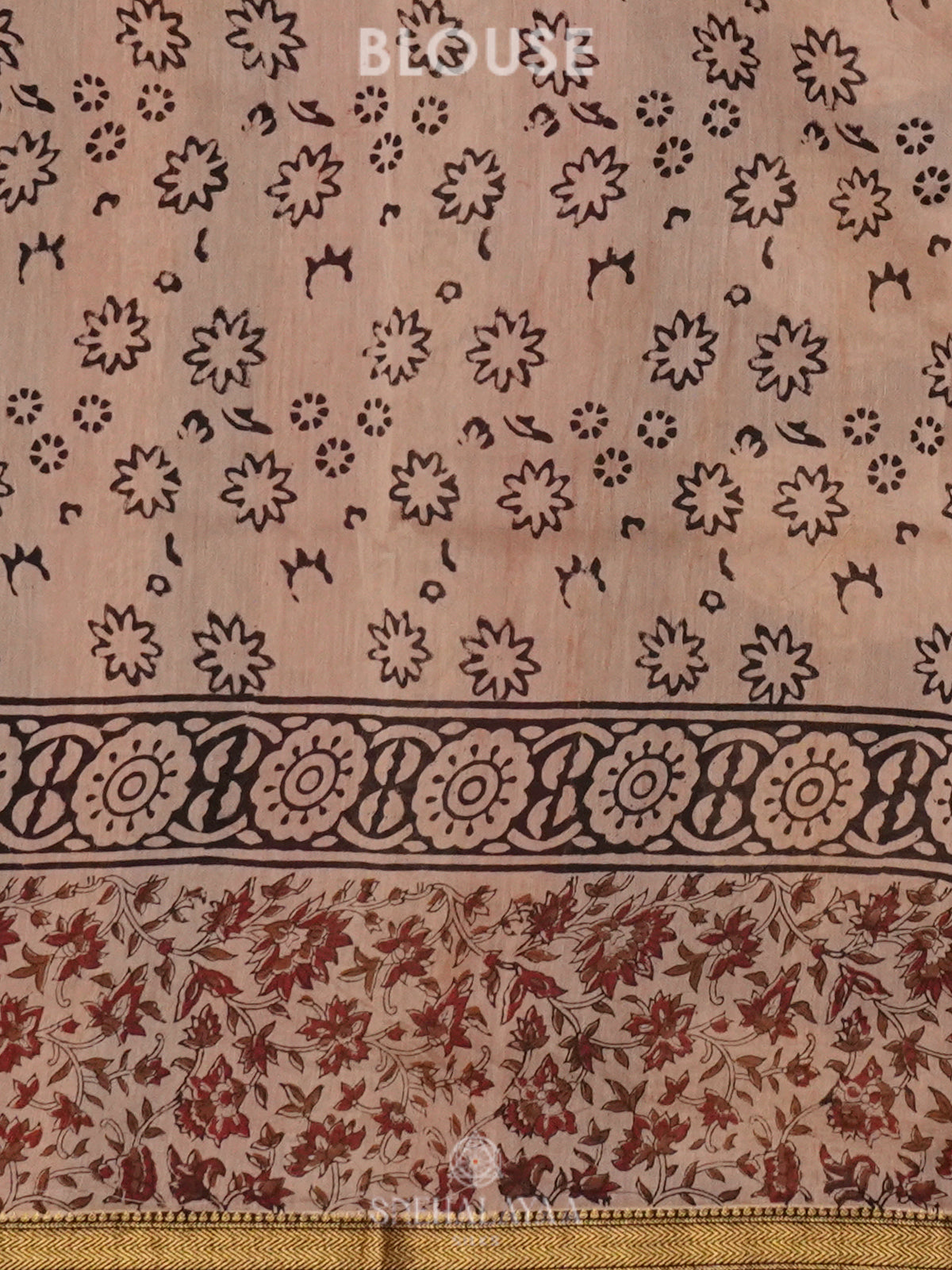 Maroon Chanderi Saree