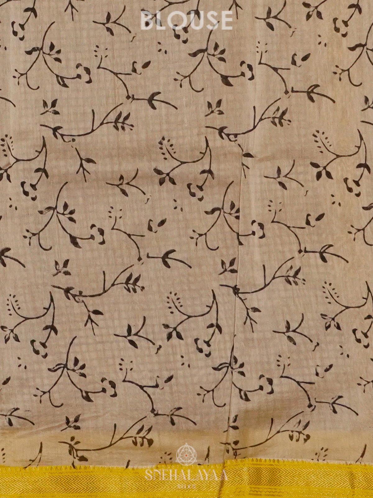 Yellow Chanderi Saree
