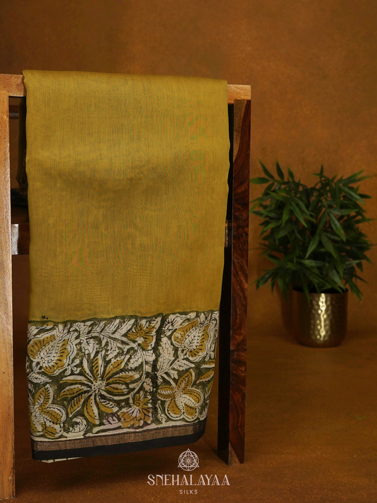 Yellow Chanderi Saree