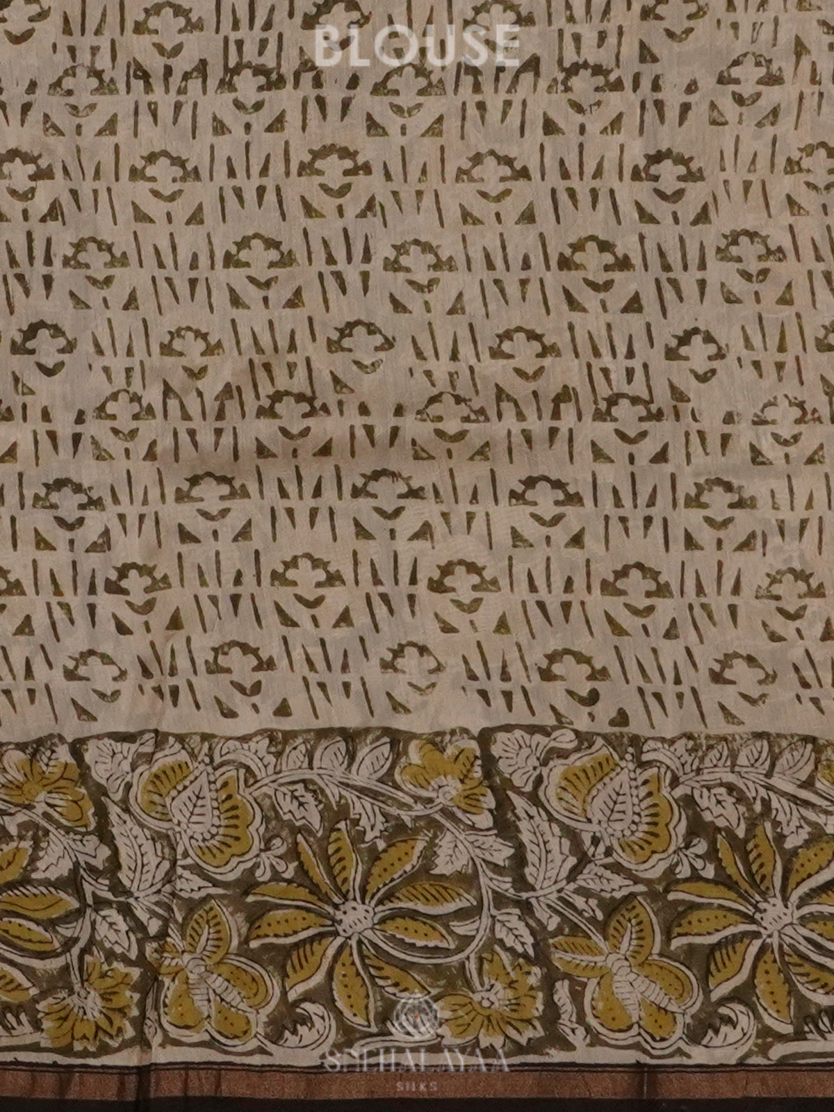 Yellow Chanderi Saree