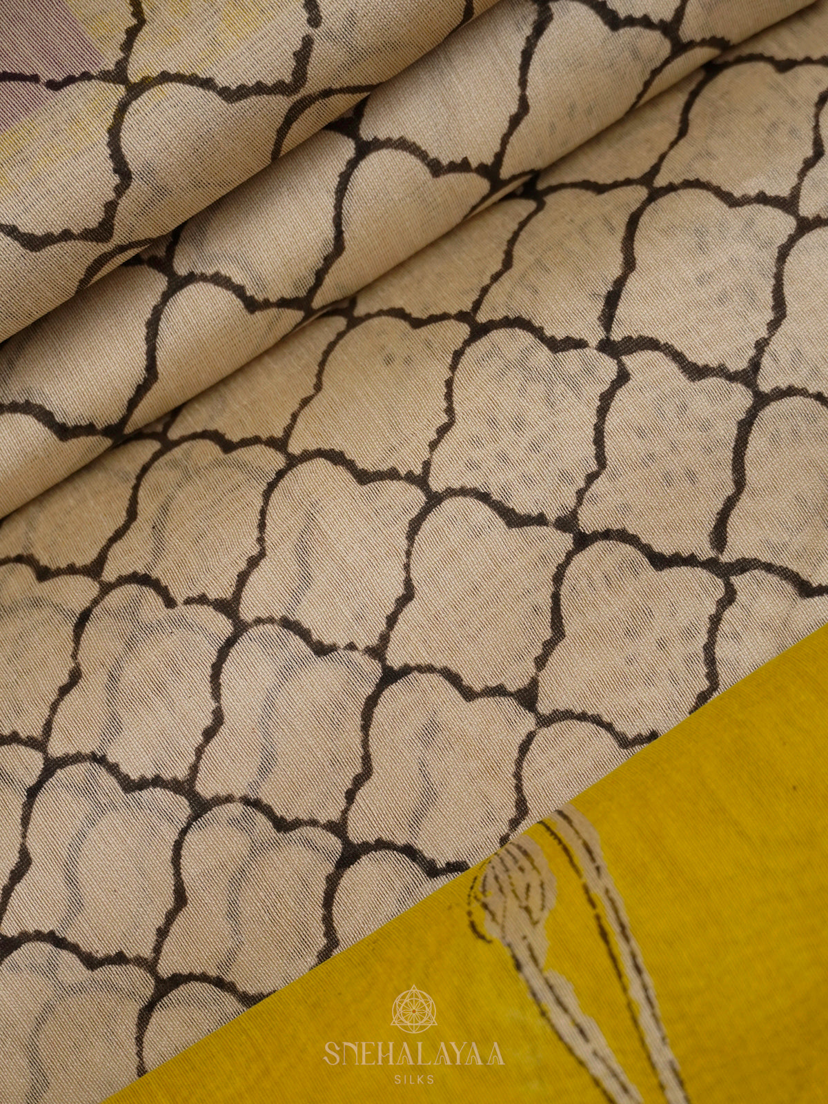 Off White Chanderi Saree