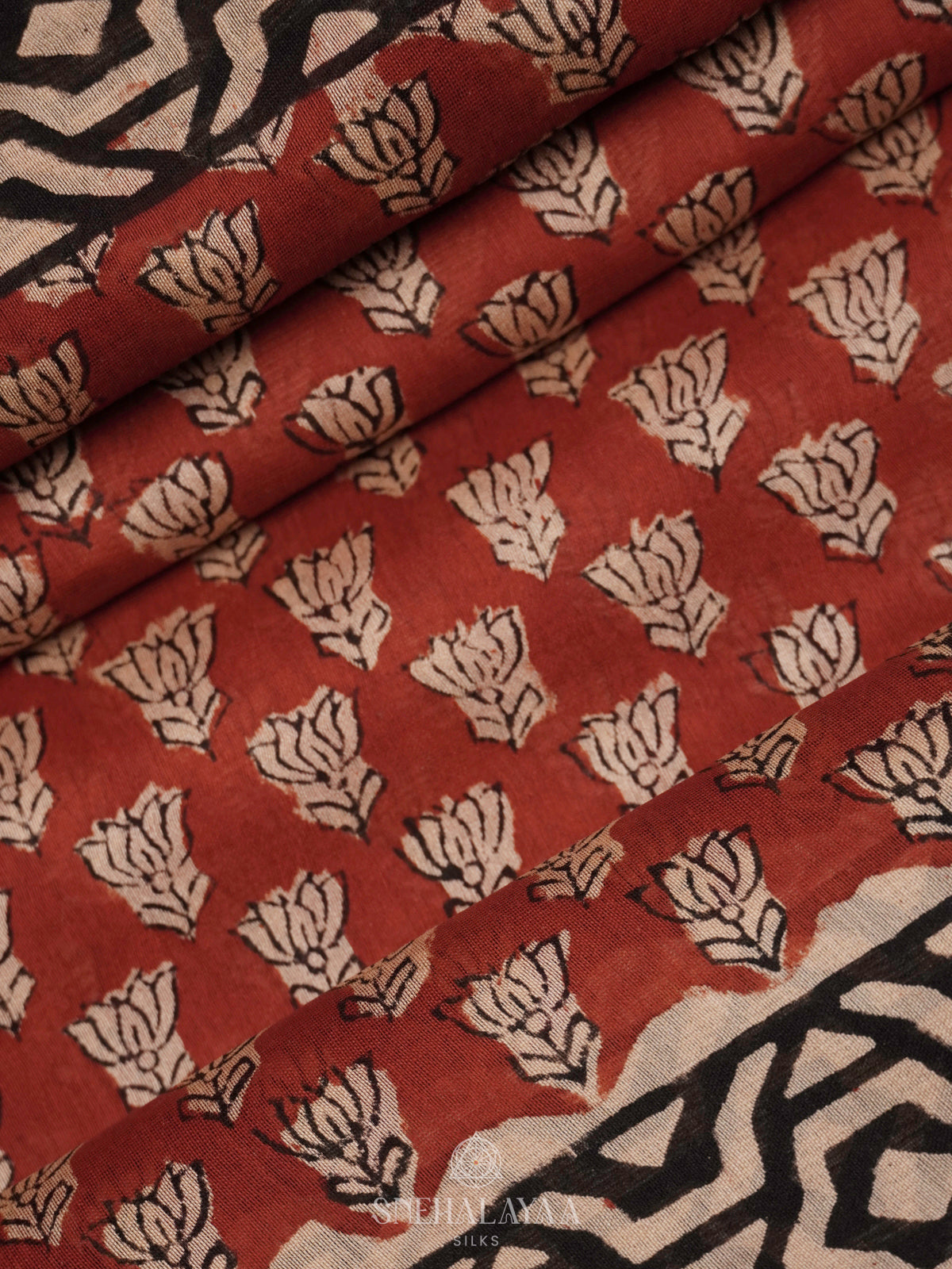 Maroon Chanderi Saree