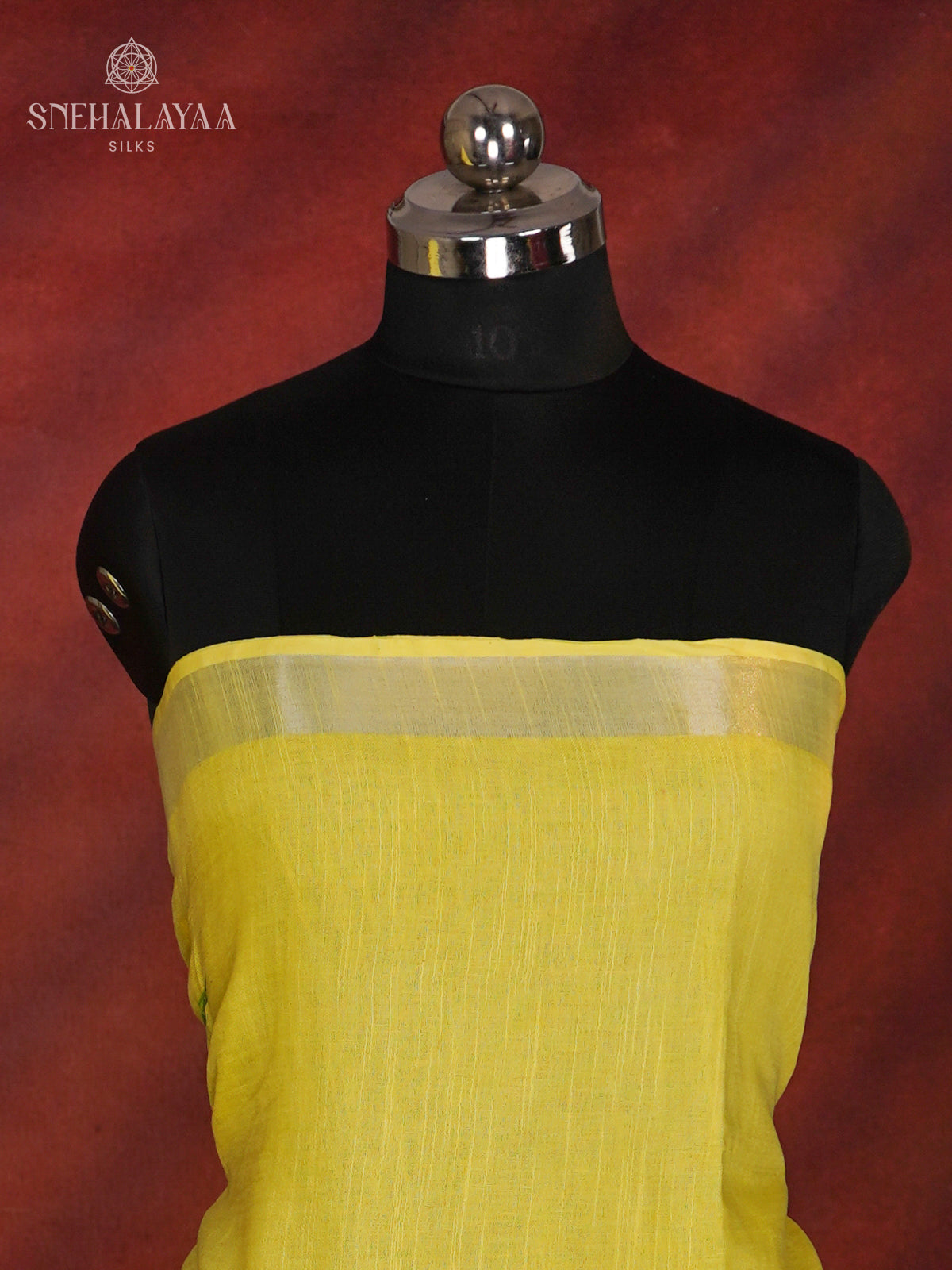 Yellow Linen Cotton 3-Piece Salwar Suit Material