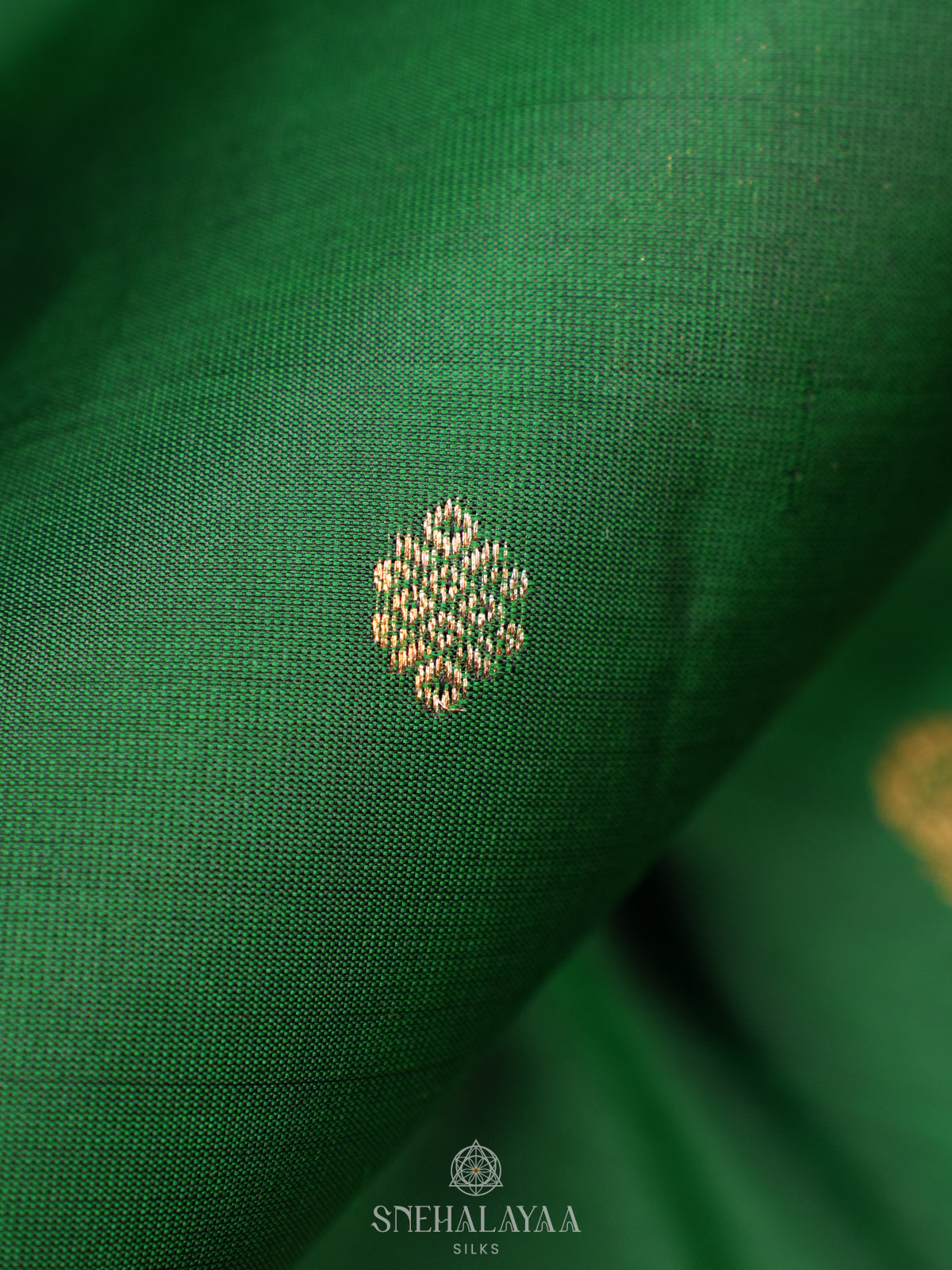 Bottle Green Kanjivaram Silk Saree