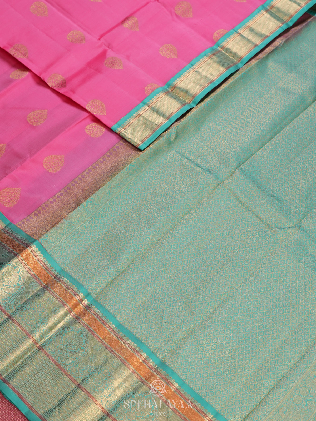 Pink Kanjivaram Silk Saree