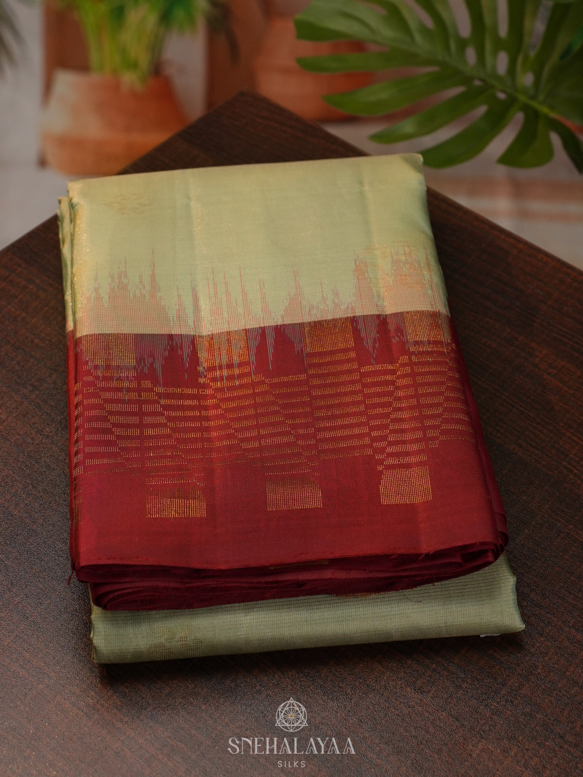 Pale Green Kanjivaram Silk Saree