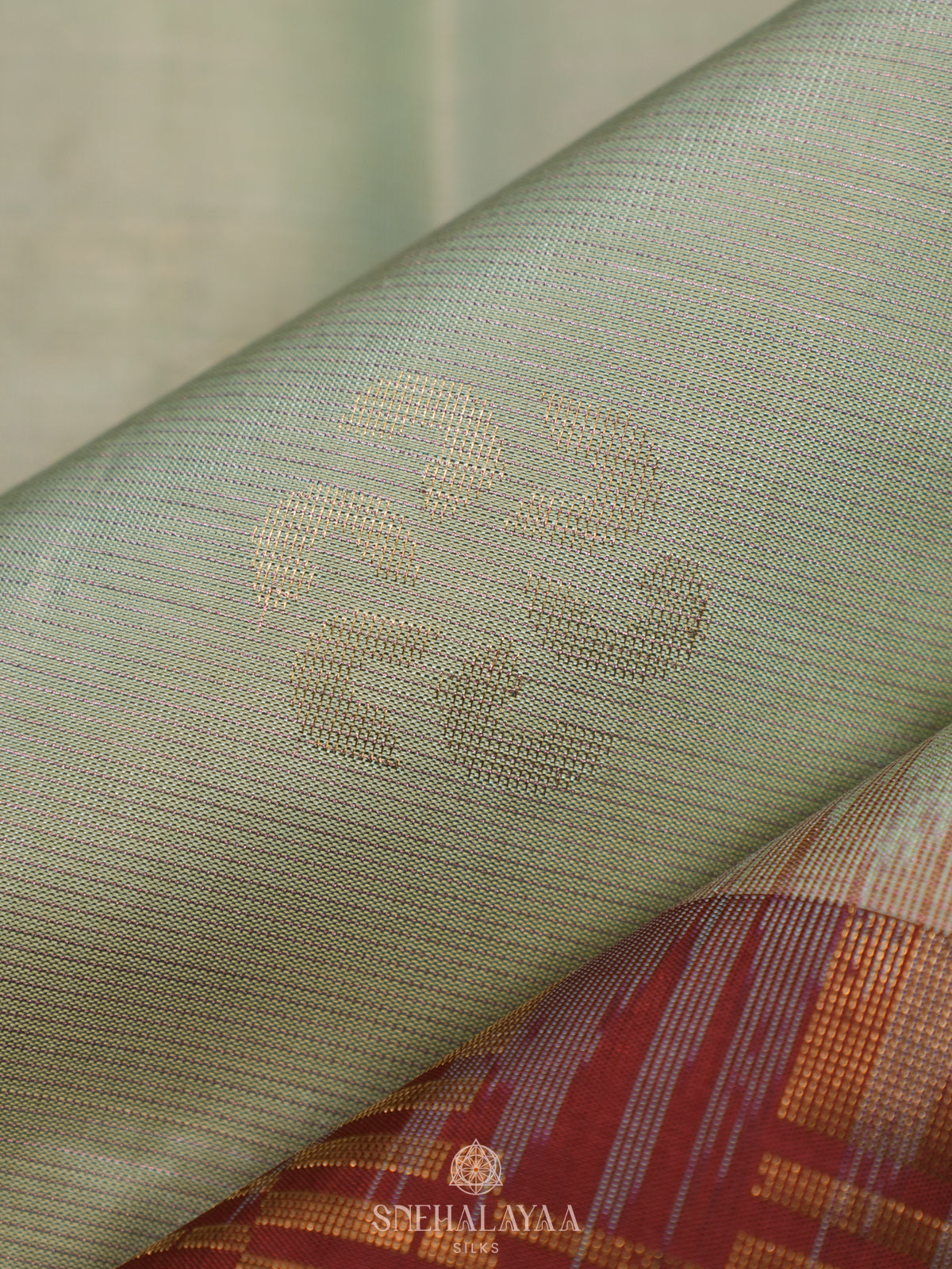 Pale Green Kanjivaram Silk Saree