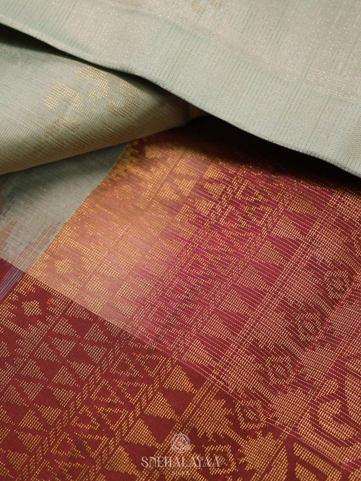 Pale Green Kanjivaram Silk Saree