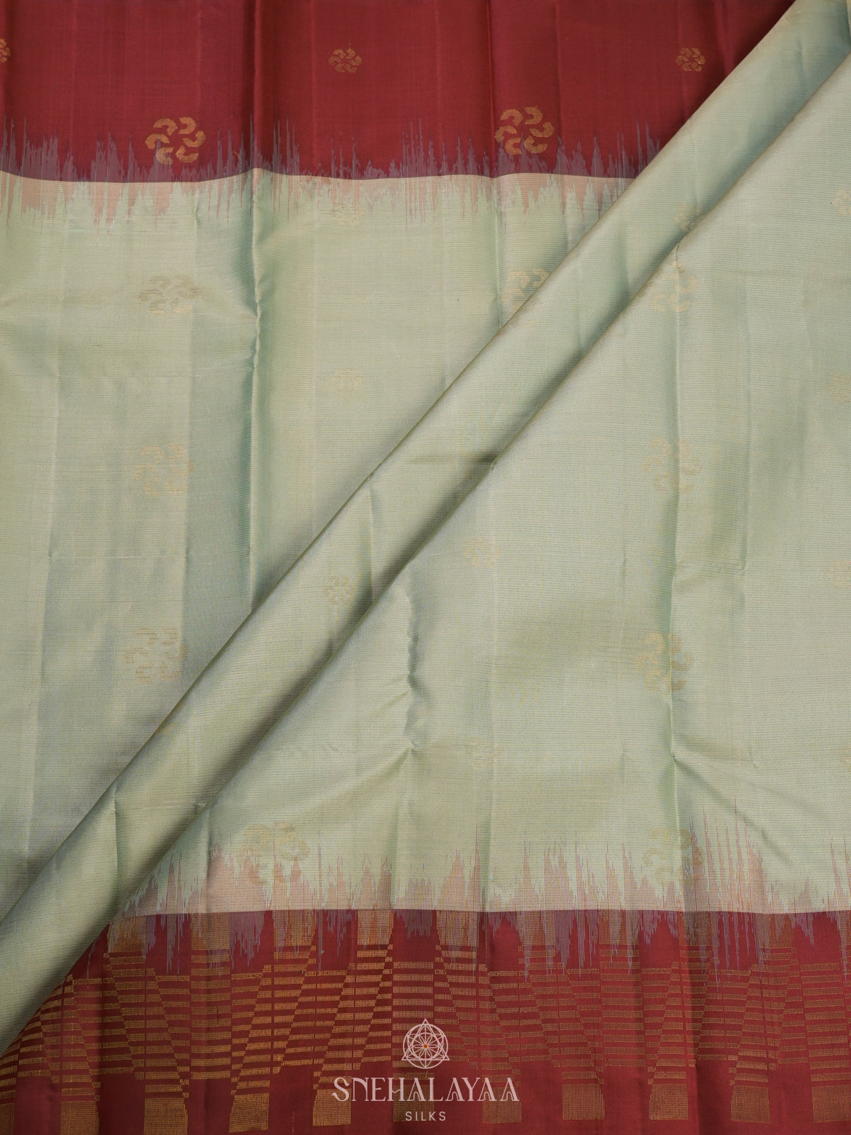 Pale Green Kanjivaram Silk Saree