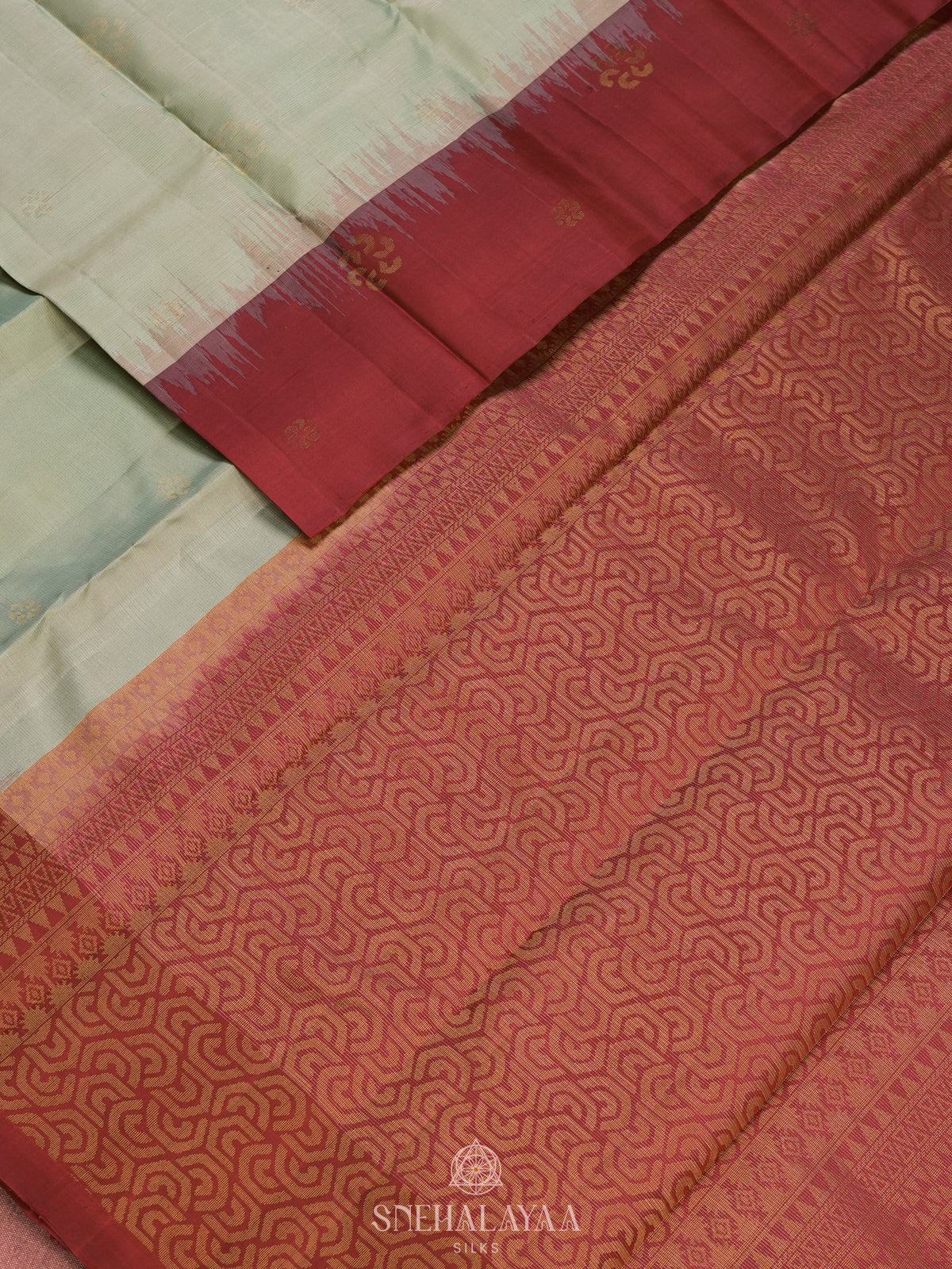 Pale Green Kanjivaram Silk Saree