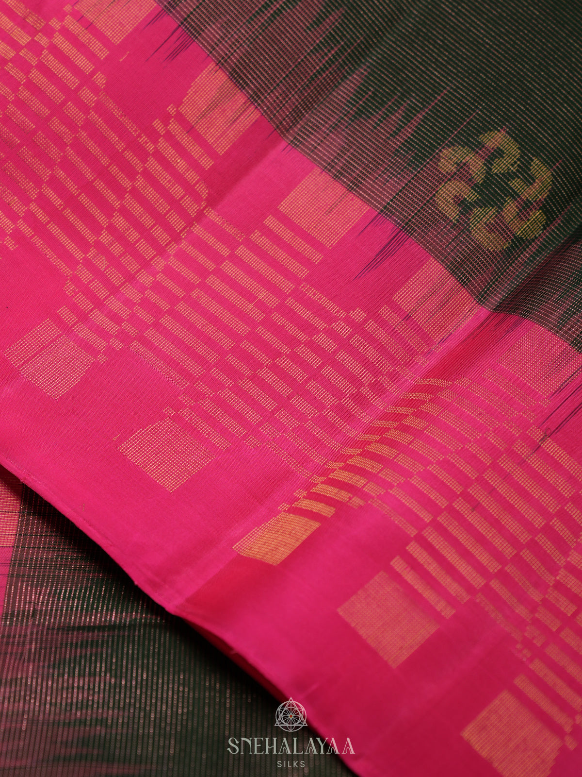 Forest Green Kanjivaram Silk Saree