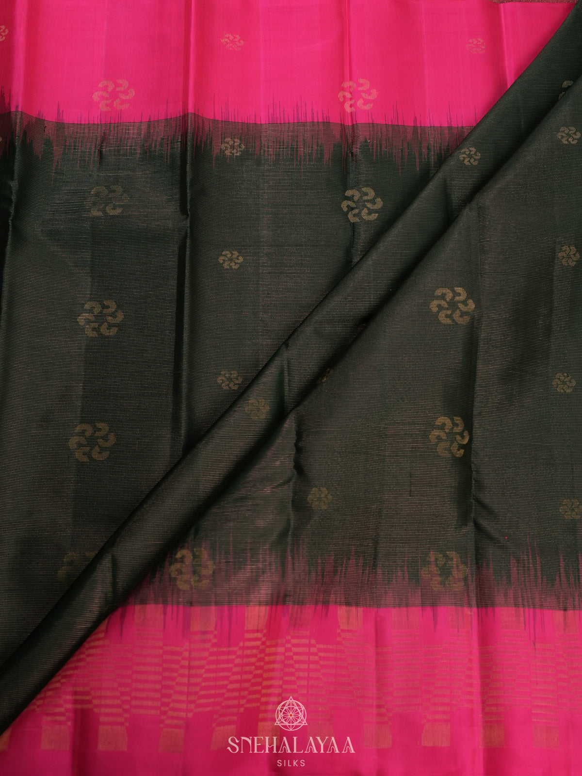 Forest Green Kanjivaram Silk Saree