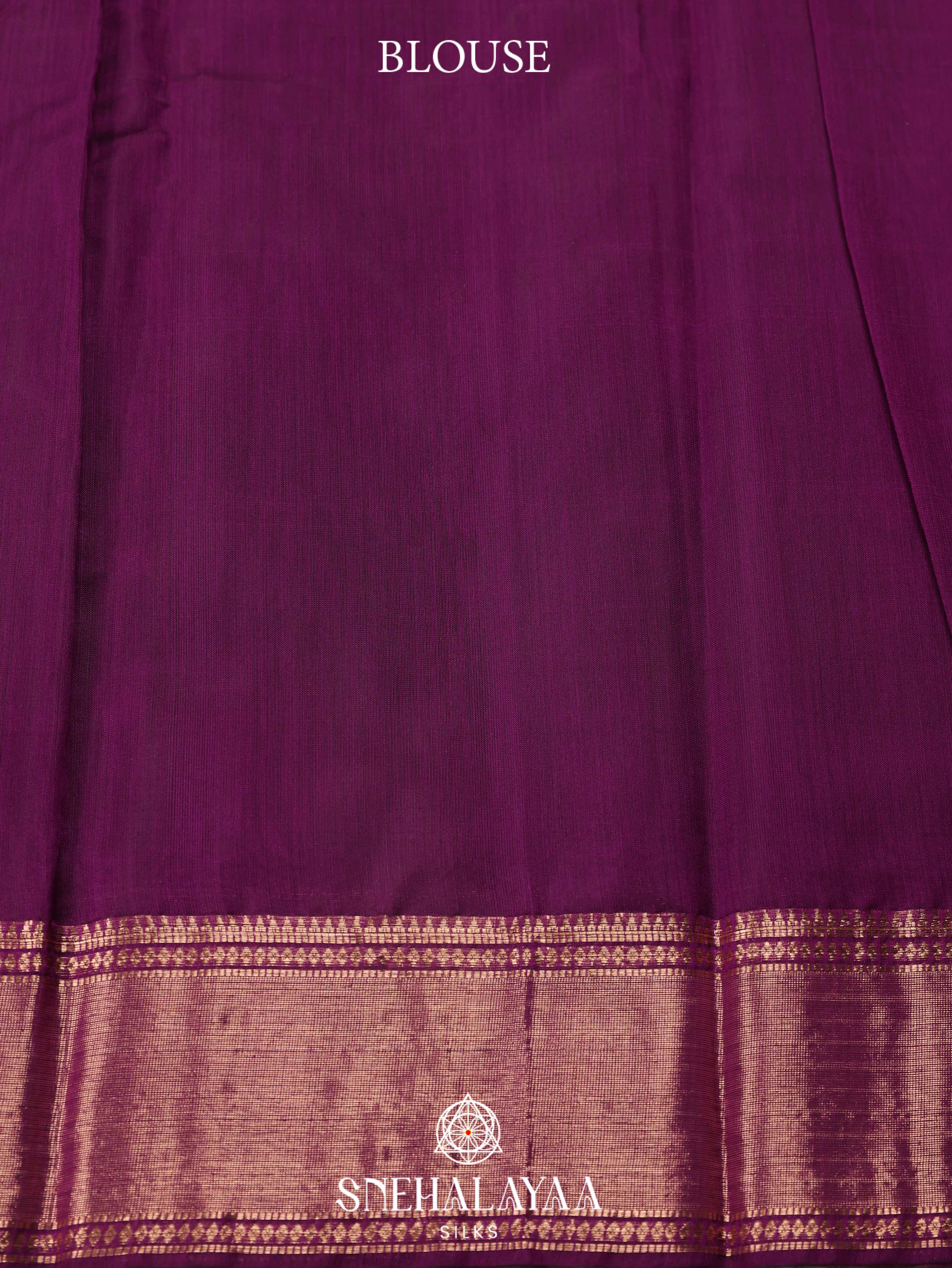 Wine Silk Cotton Saree