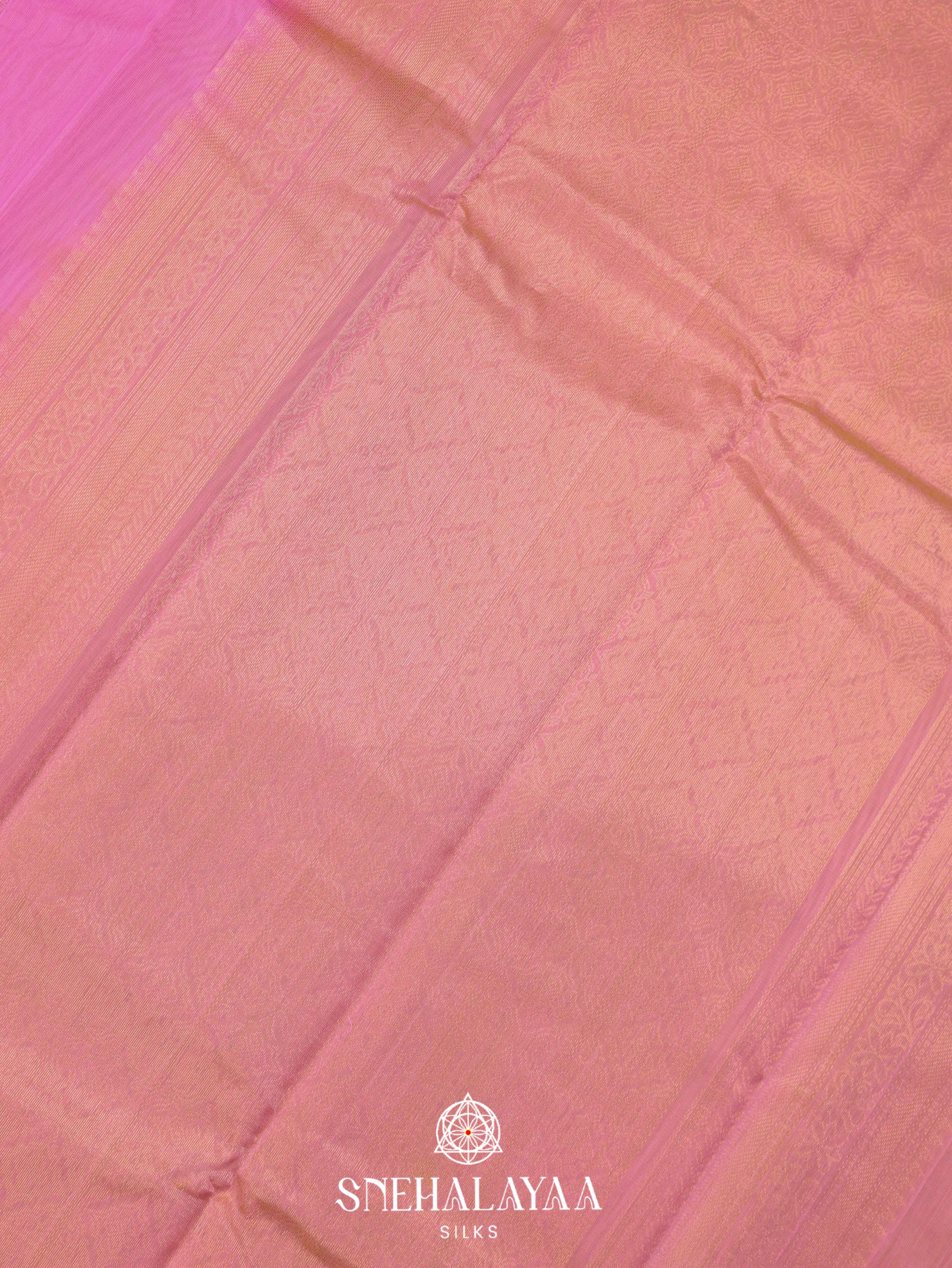 Pink Silk Cotton Saree