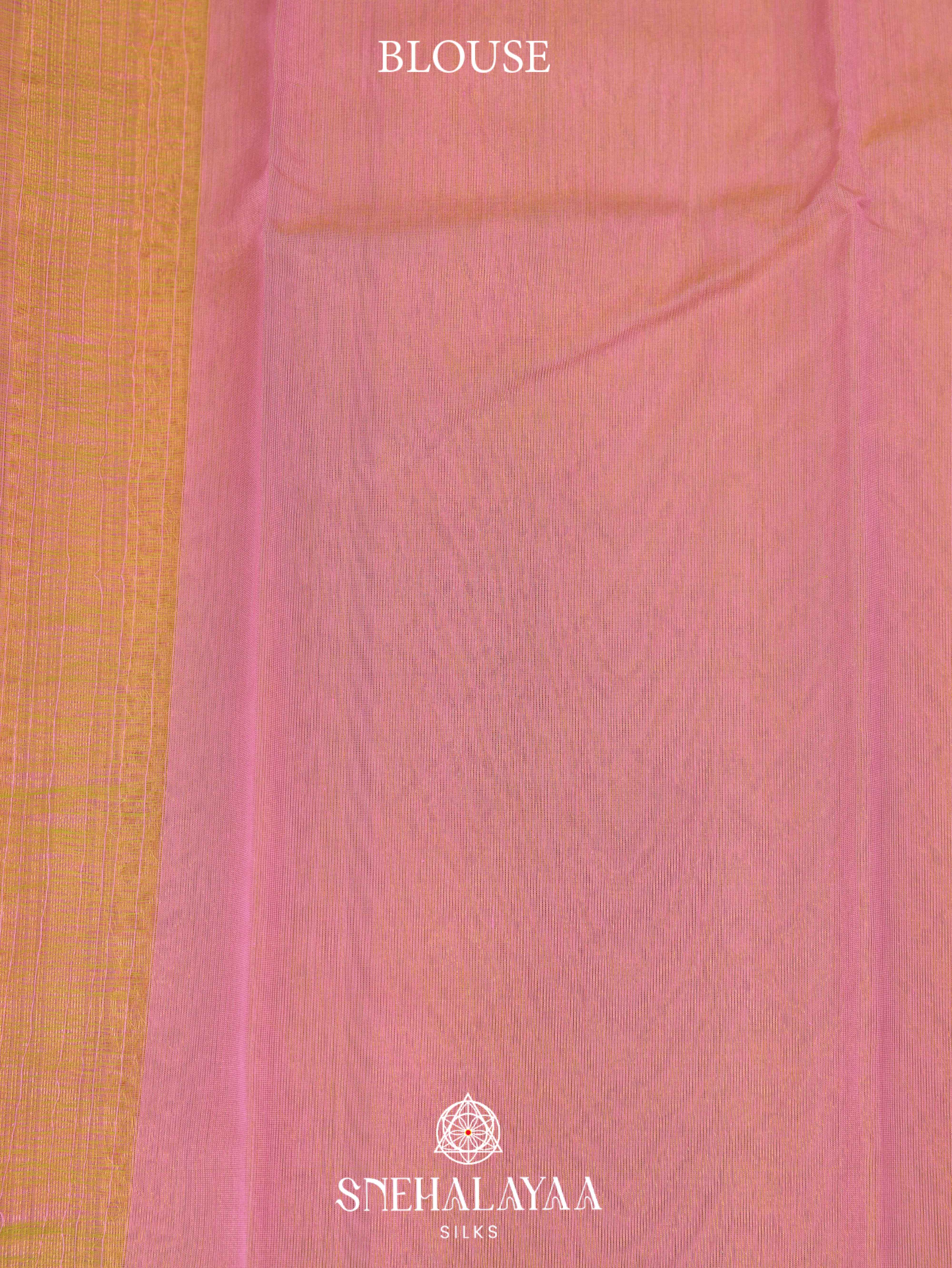 Pink Silk Cotton Saree