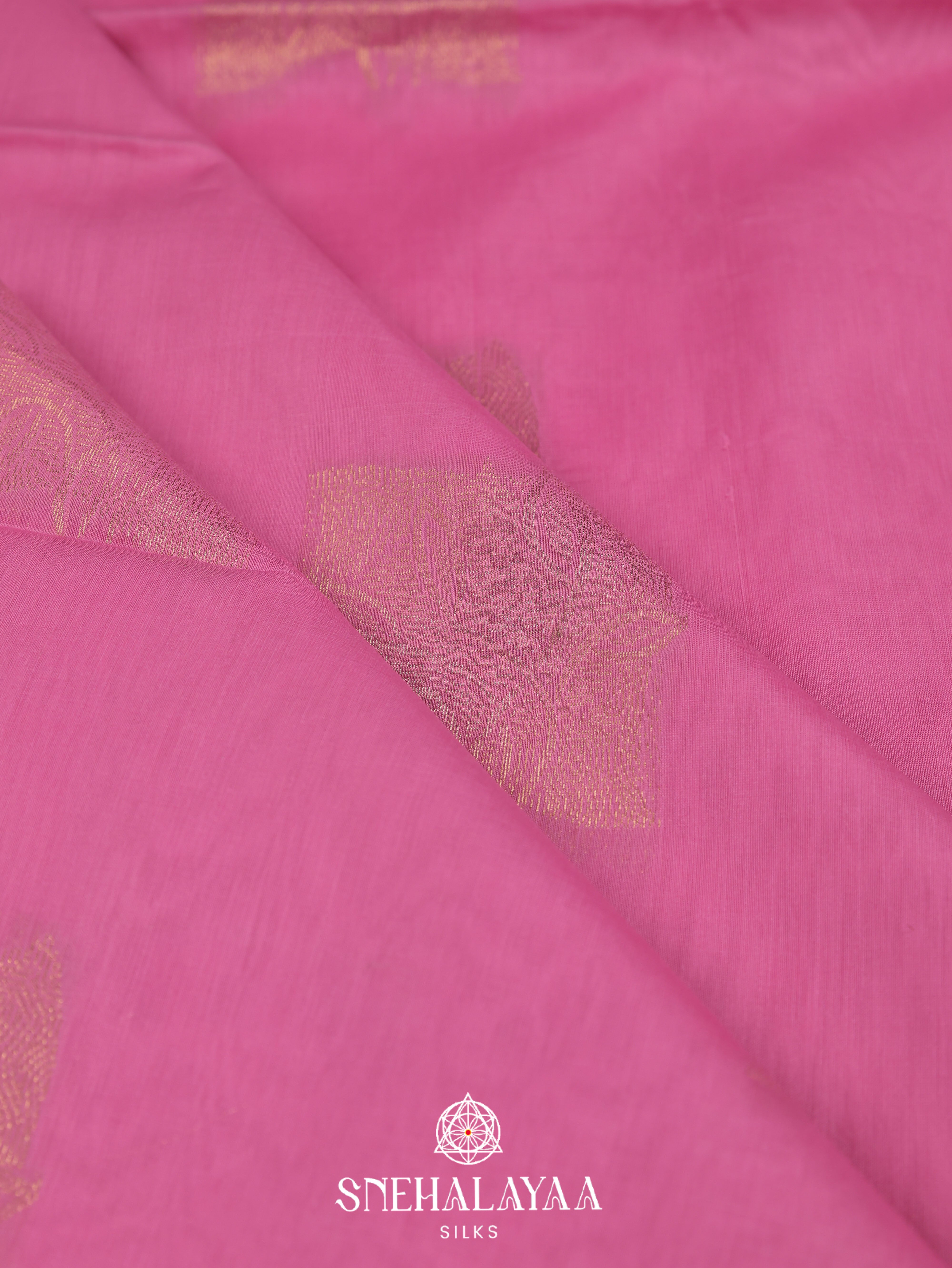 Pink Silk Cotton Saree