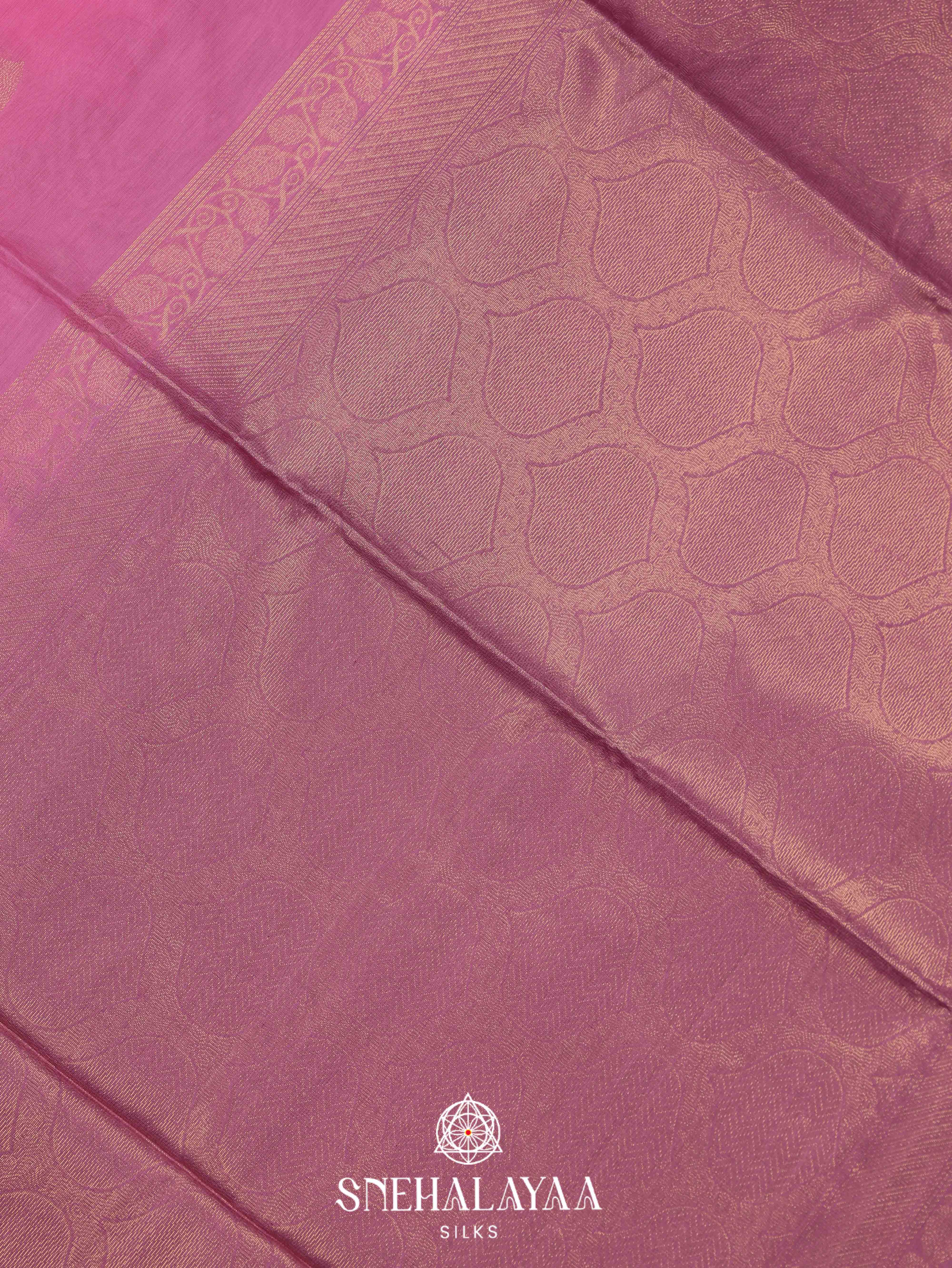 Pink Silk Cotton Saree