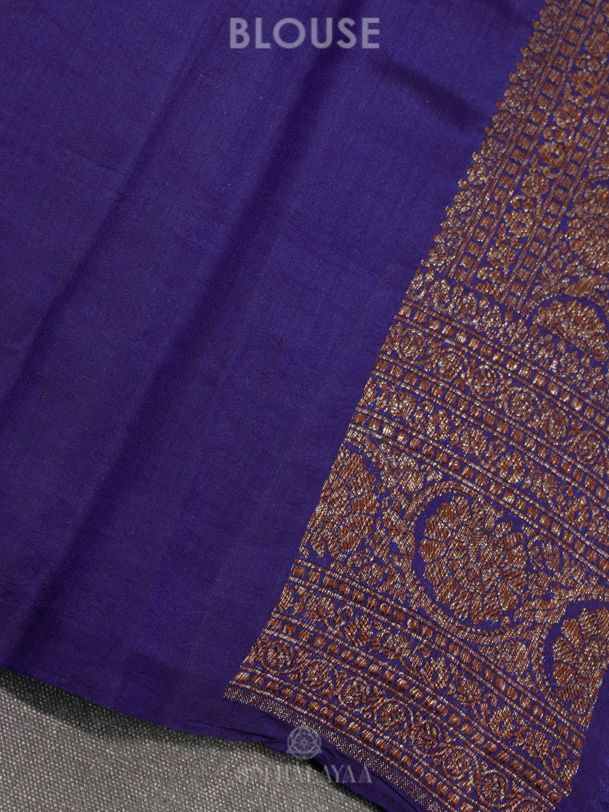 Blue Chiniya Silk Saree