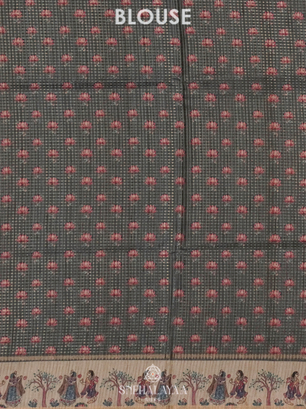 Grey Tussar Saree