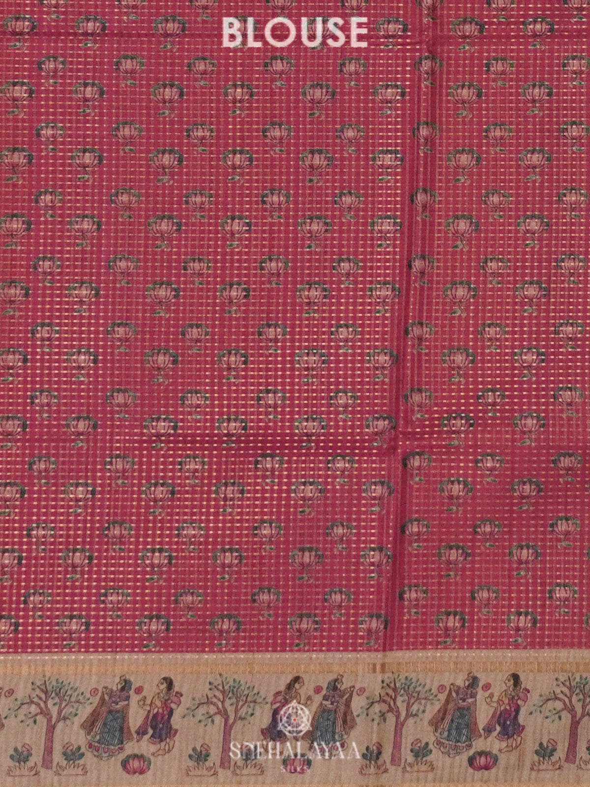 Pink Tussar Saree