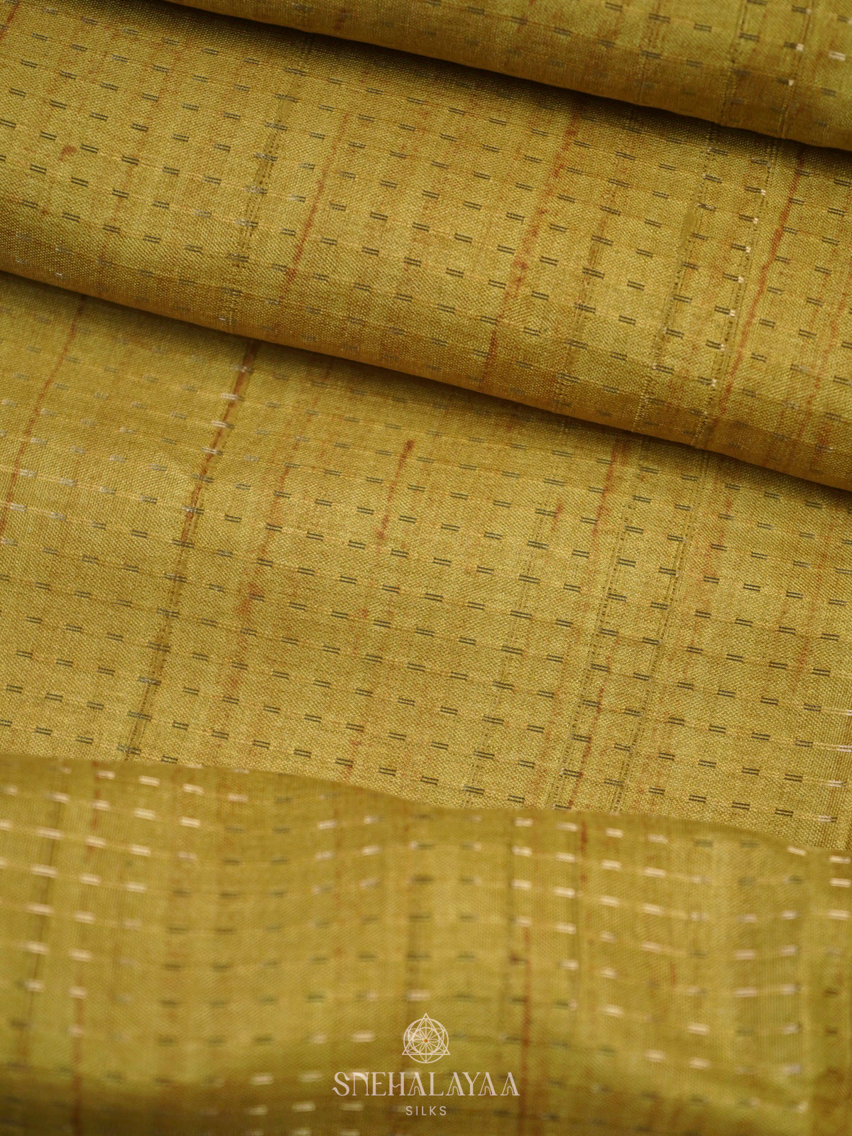 Yellow Tussar Saree