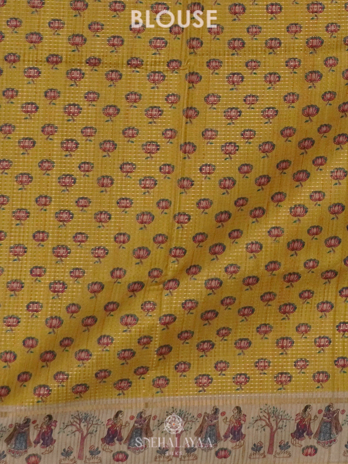 Yellow Tussar Saree