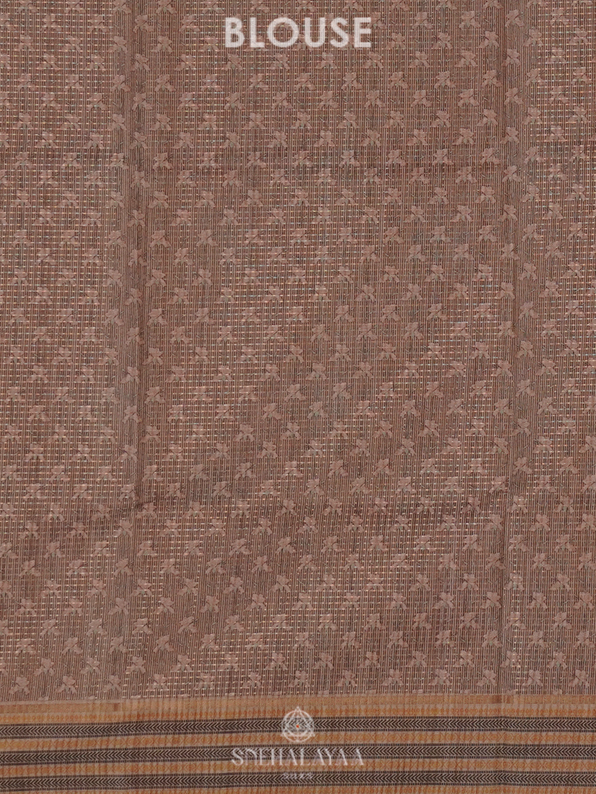 Orange Tussar Saree