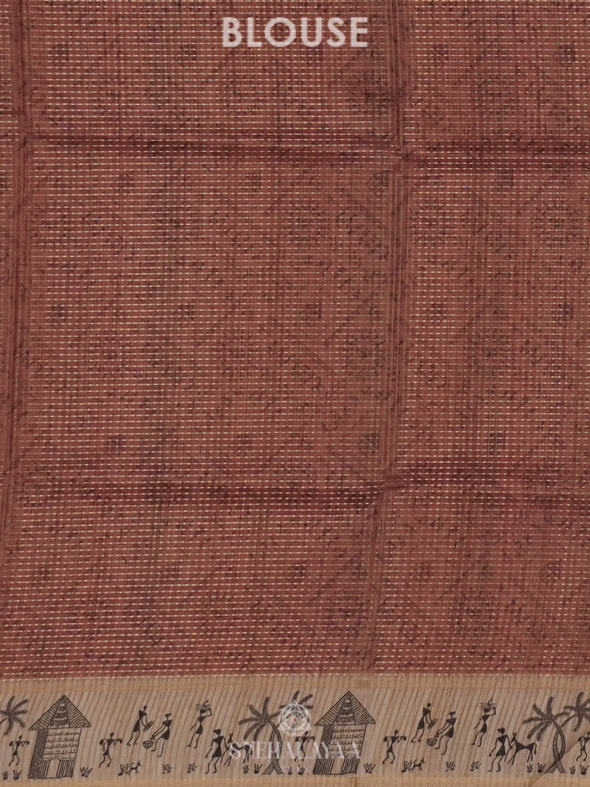 Brown Tussar Saree