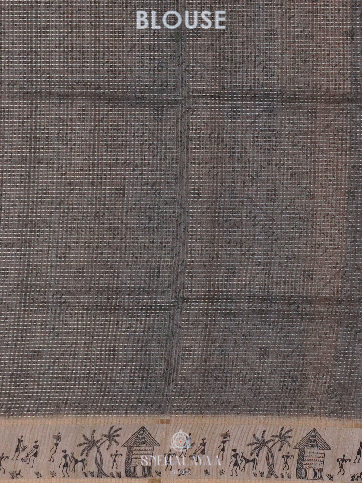 Grey Tussar Saree