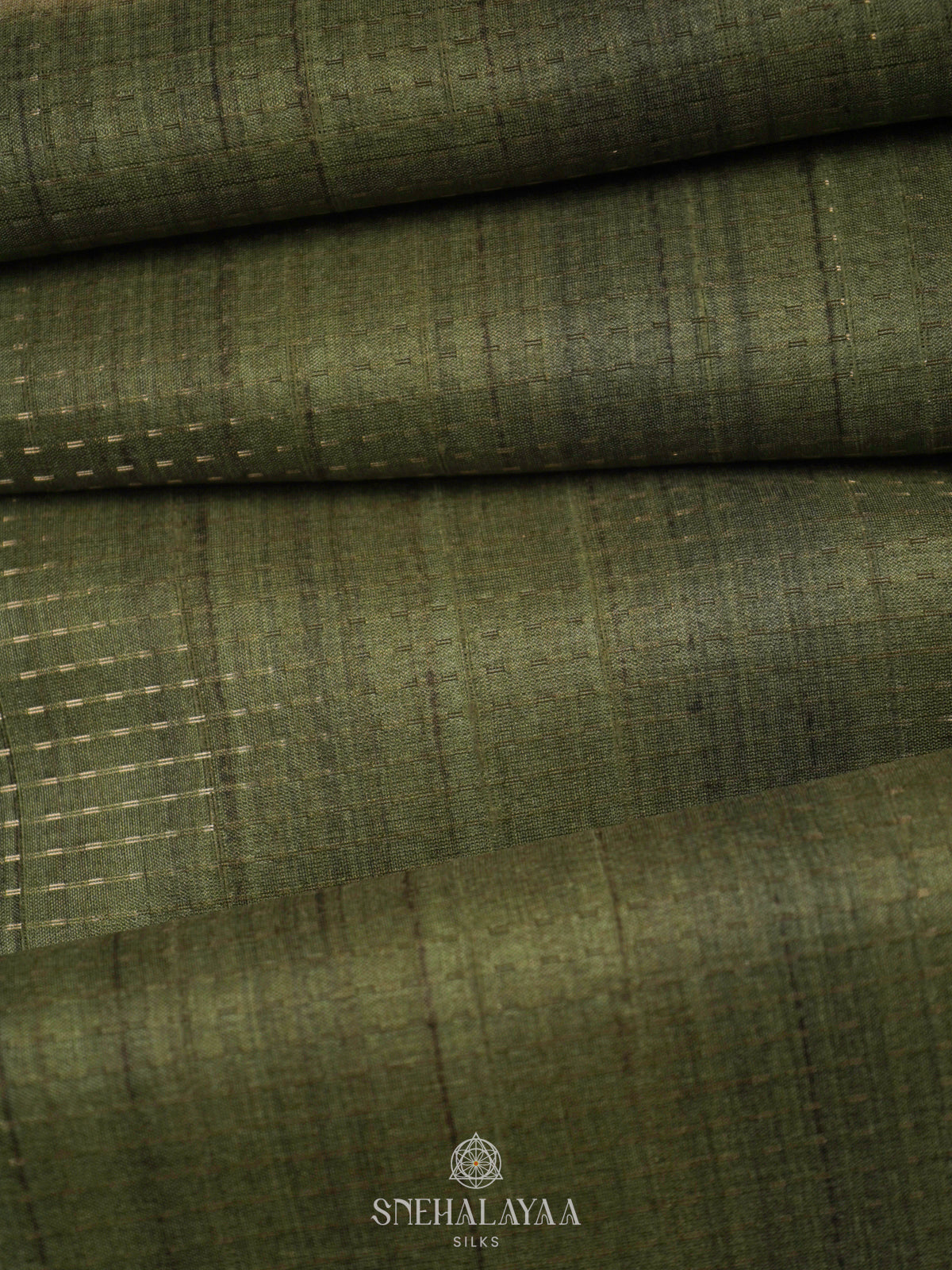 Green Tussar Saree