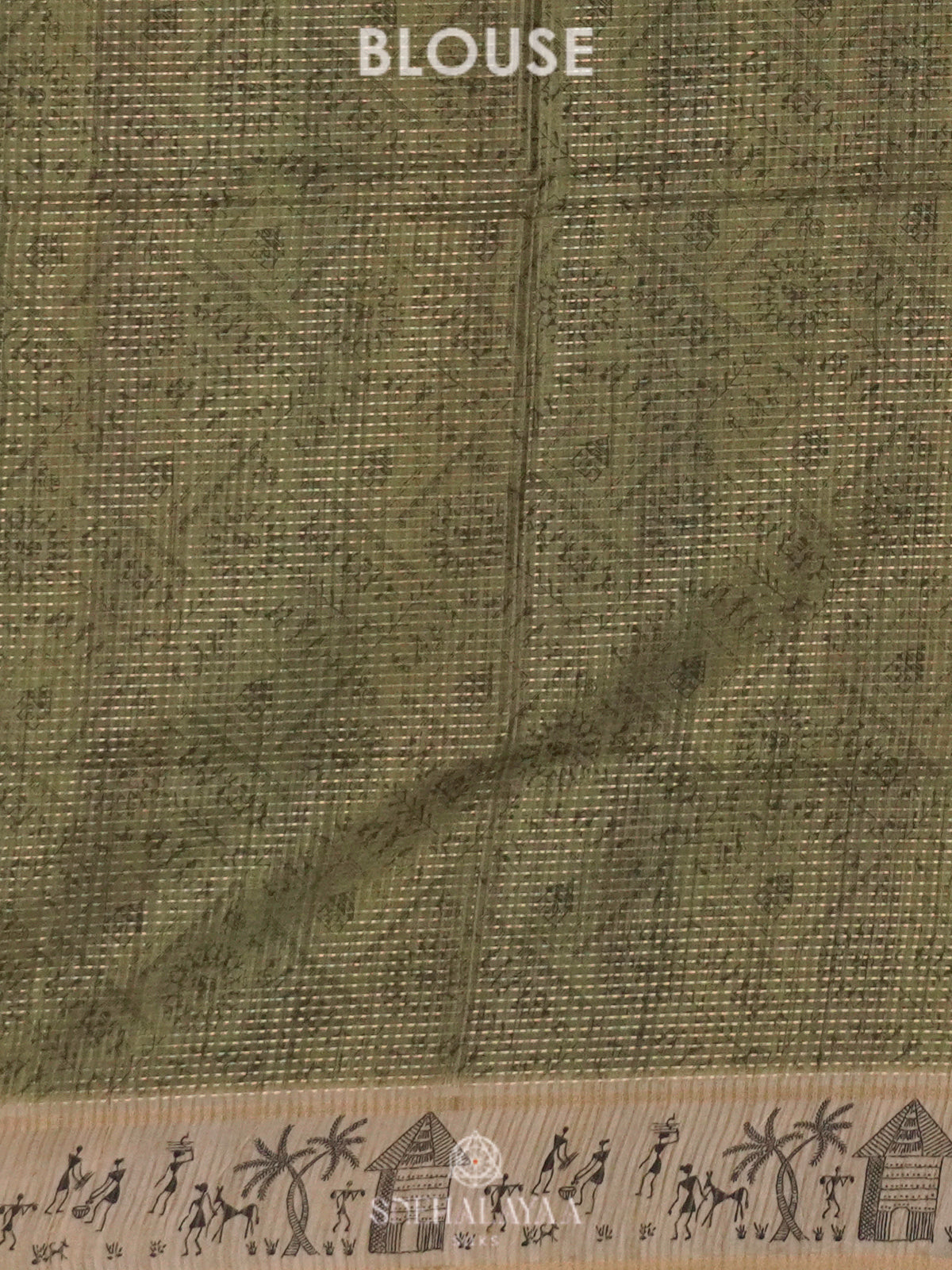 Green Tussar Saree